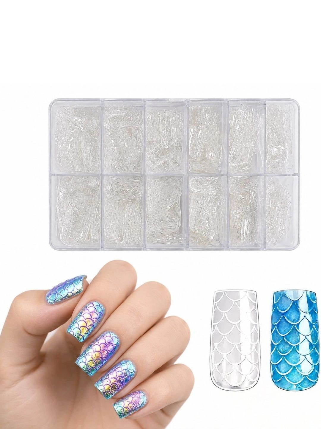 S.A.V.I 3D Mermaid False Nails - 140Pcs-image-24