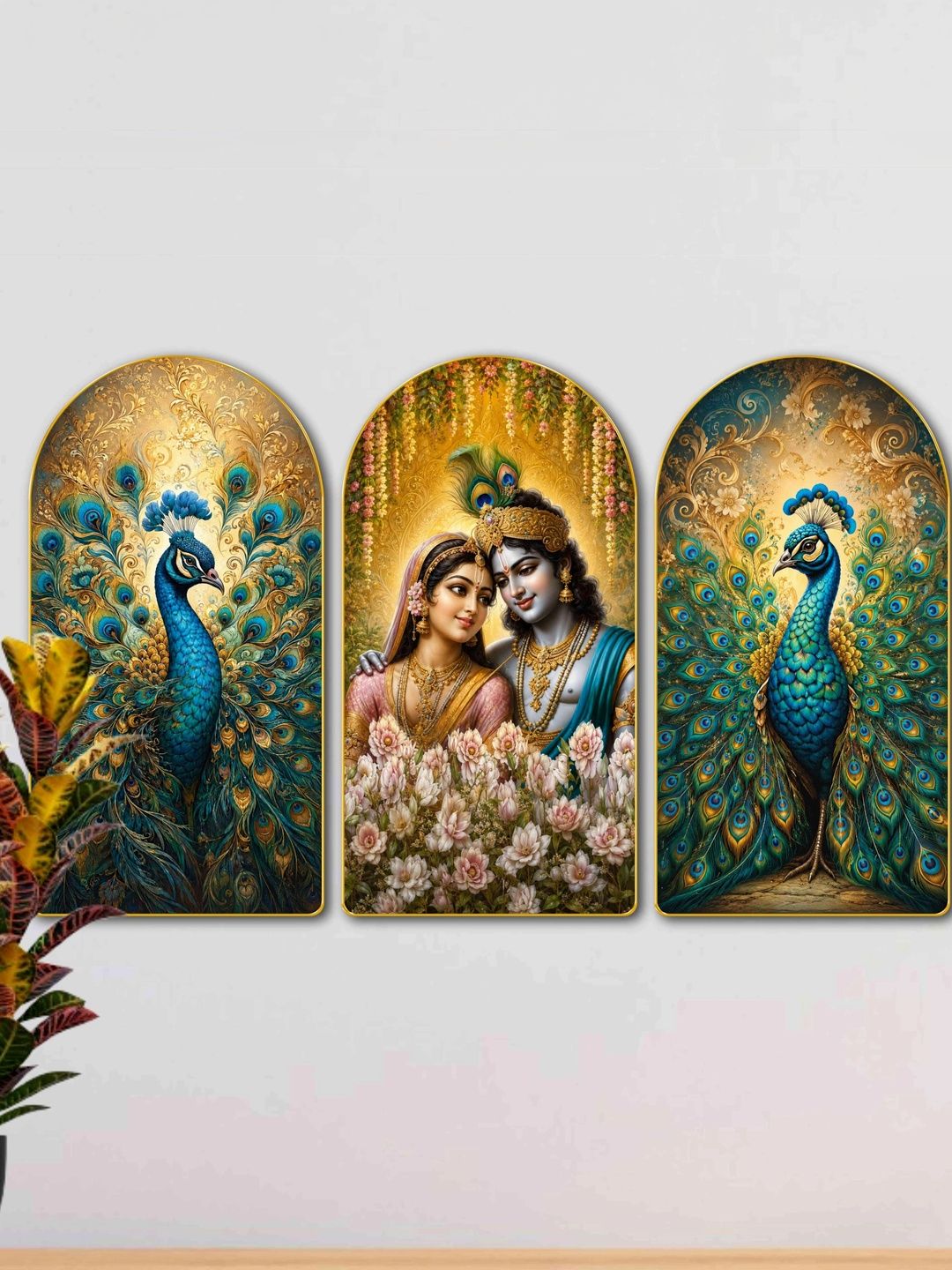 Aura Multicoloured MDF Religious Wall Paintings-picture-29