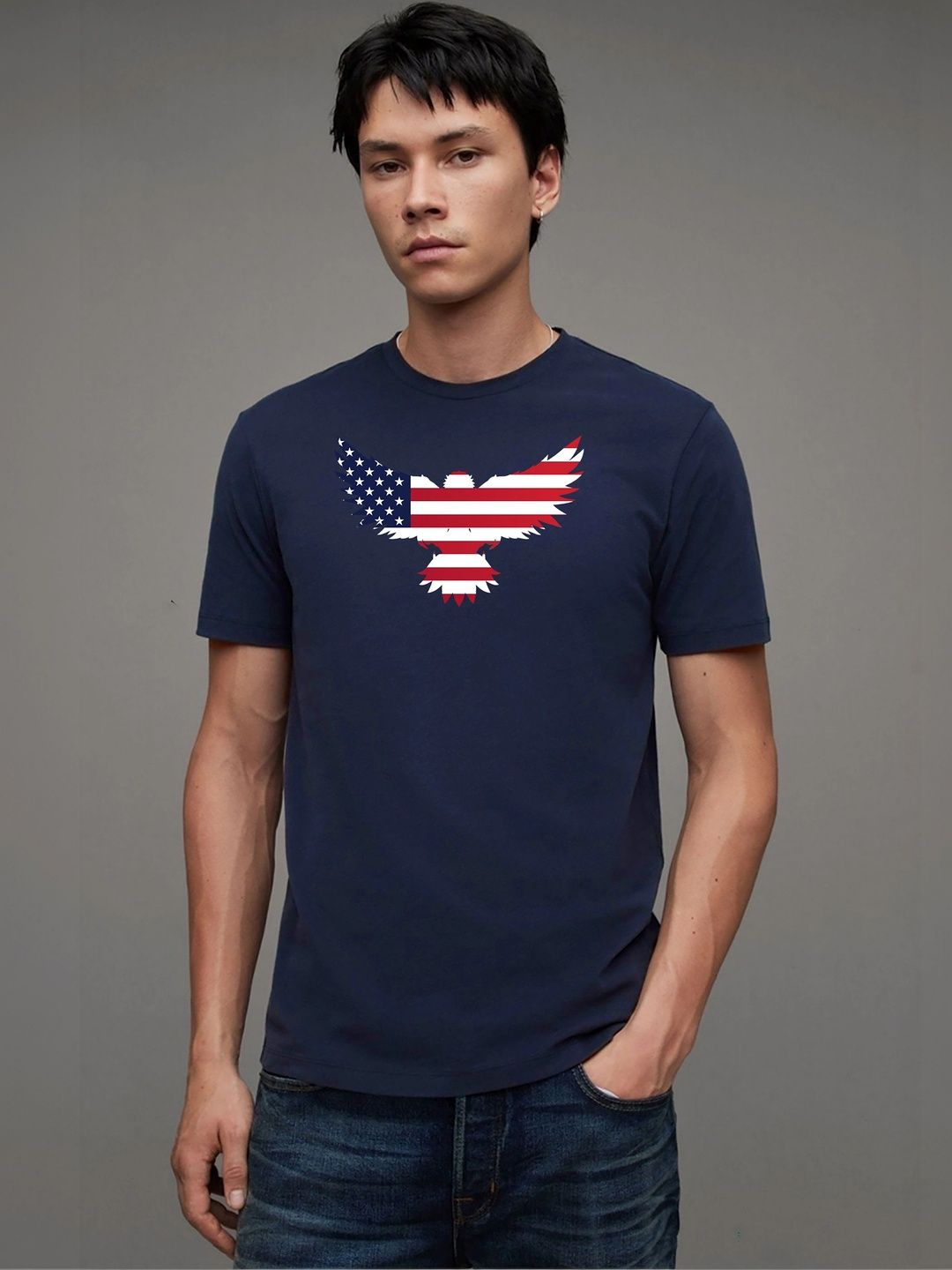 BIRDHAUS Unisex Printed T-shirt-image-4