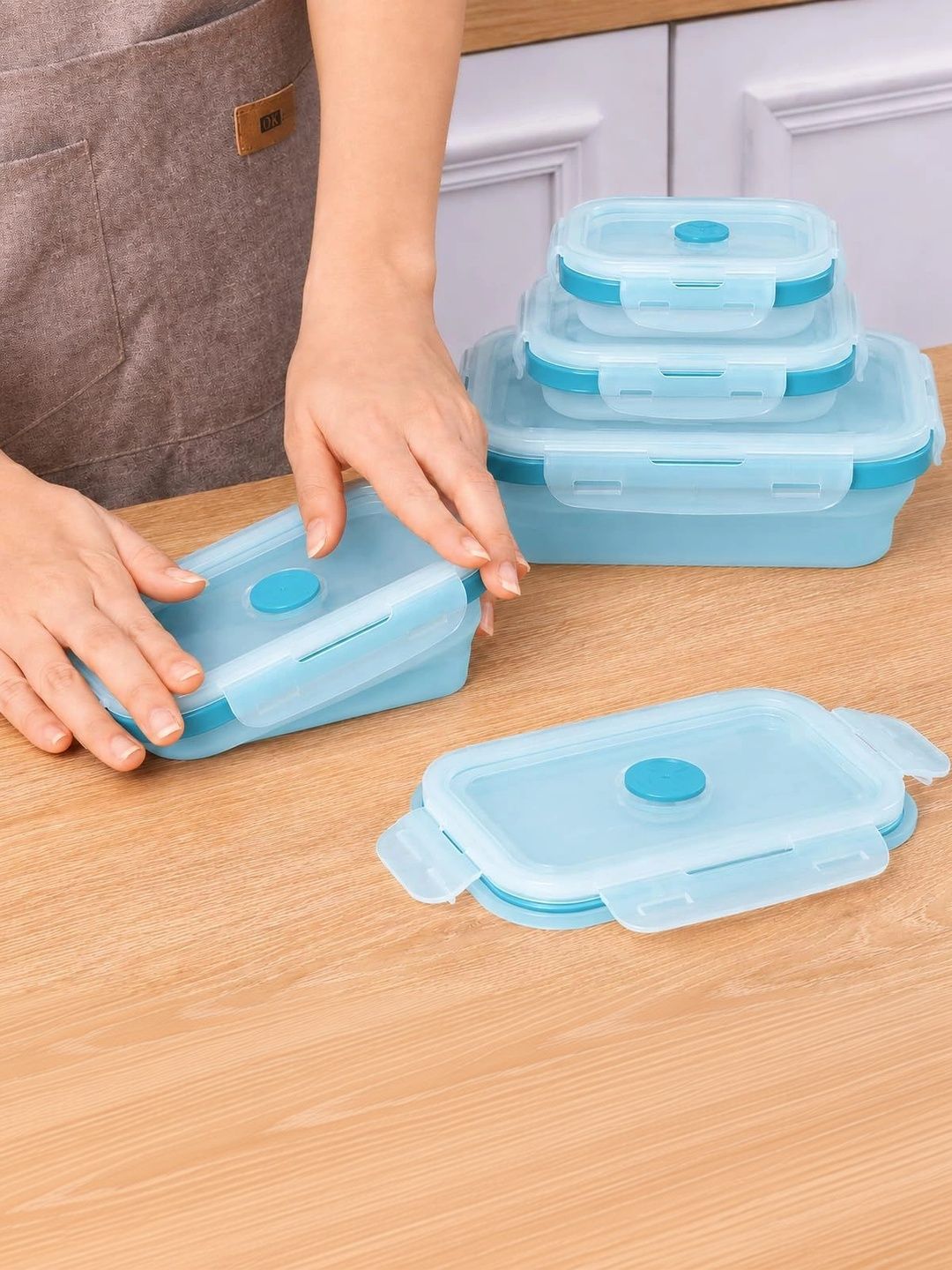 SAGEWARE Blue 2026 Silicone Dishwasher and Microwave Safe Fridge Container-picture-31