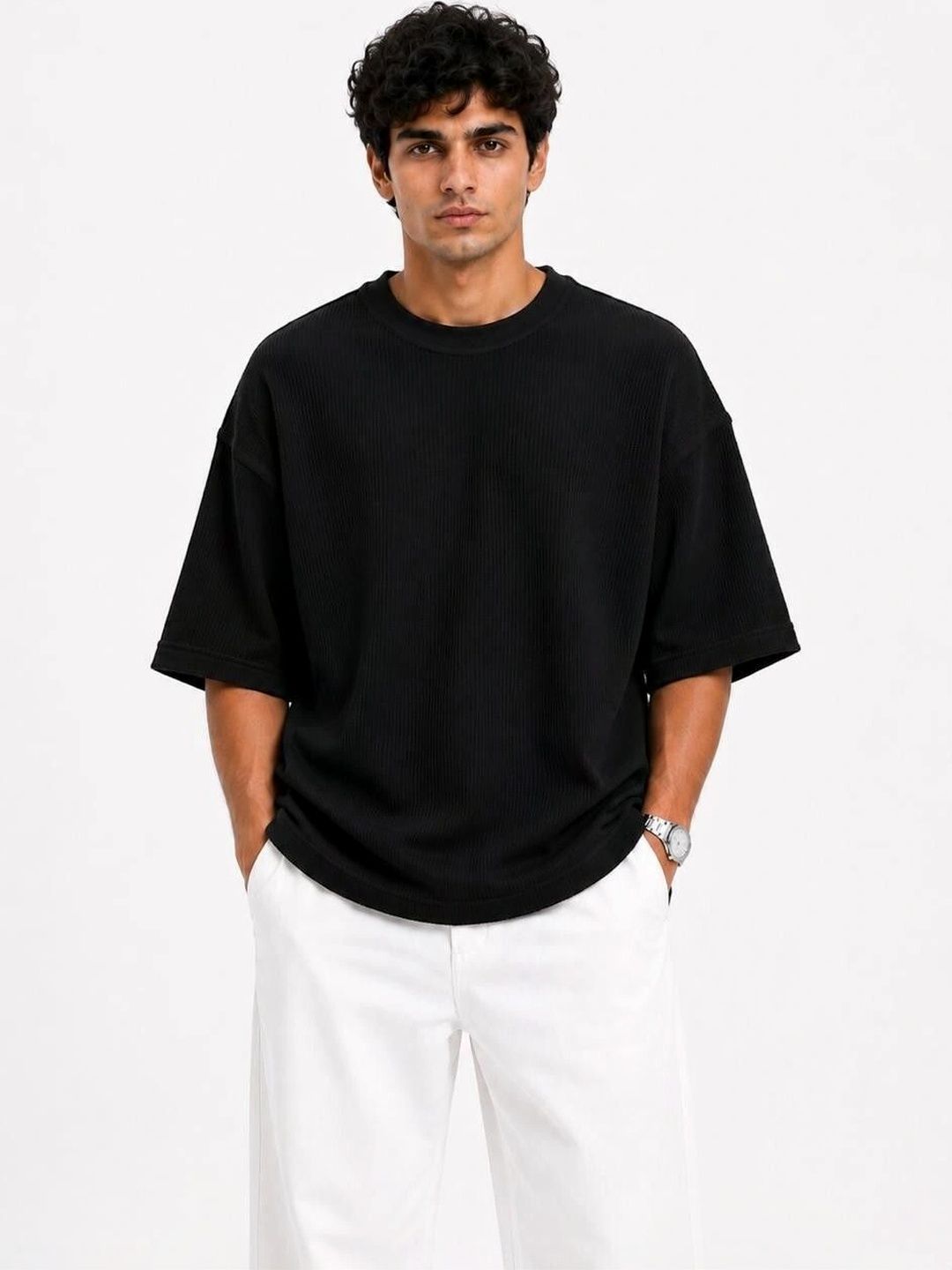MIMID Men Drop-Shoulder Sleeves T-shirt-picture-42