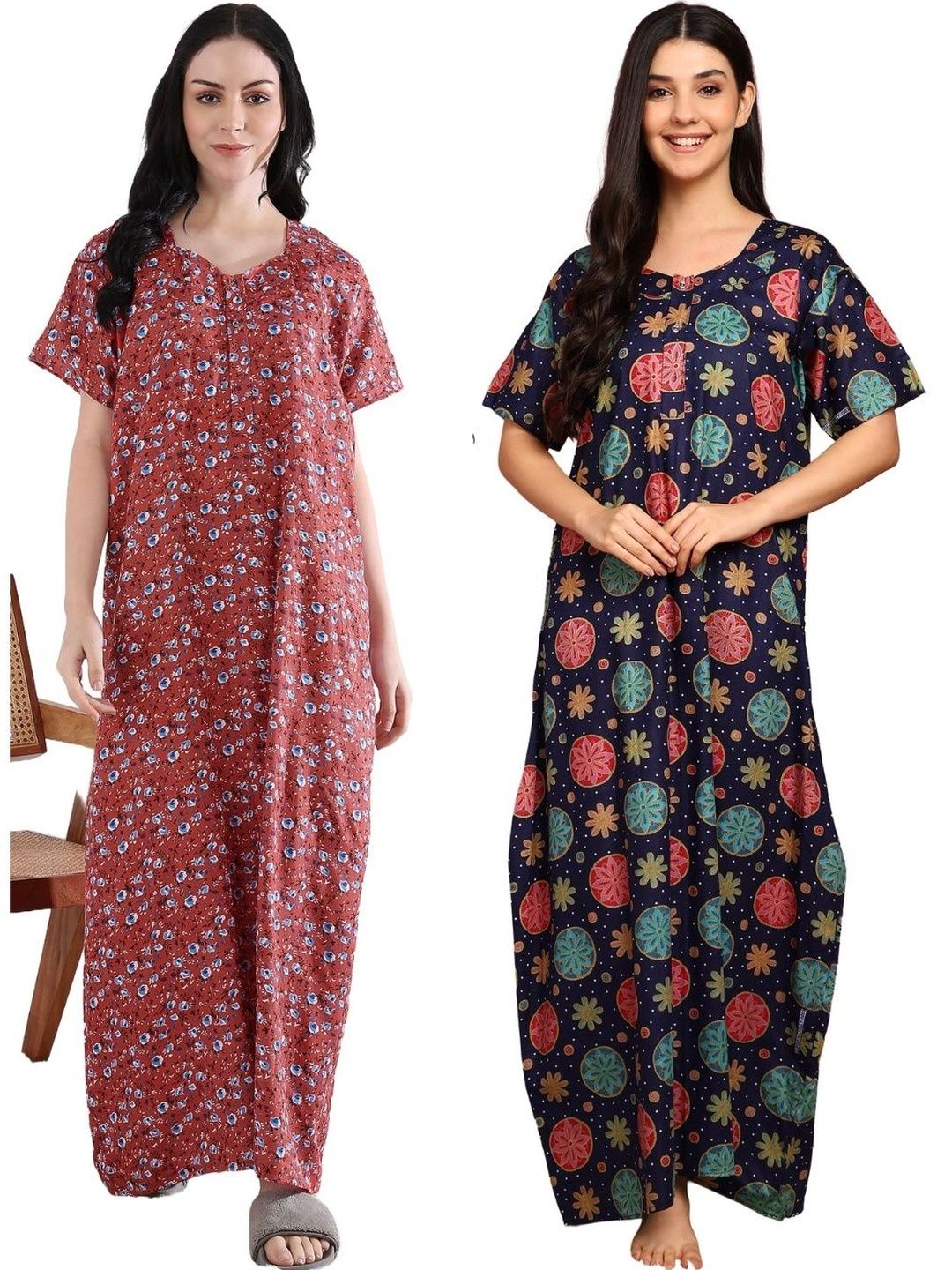 YUKATA Printed Maxi Nightdress-picture-17