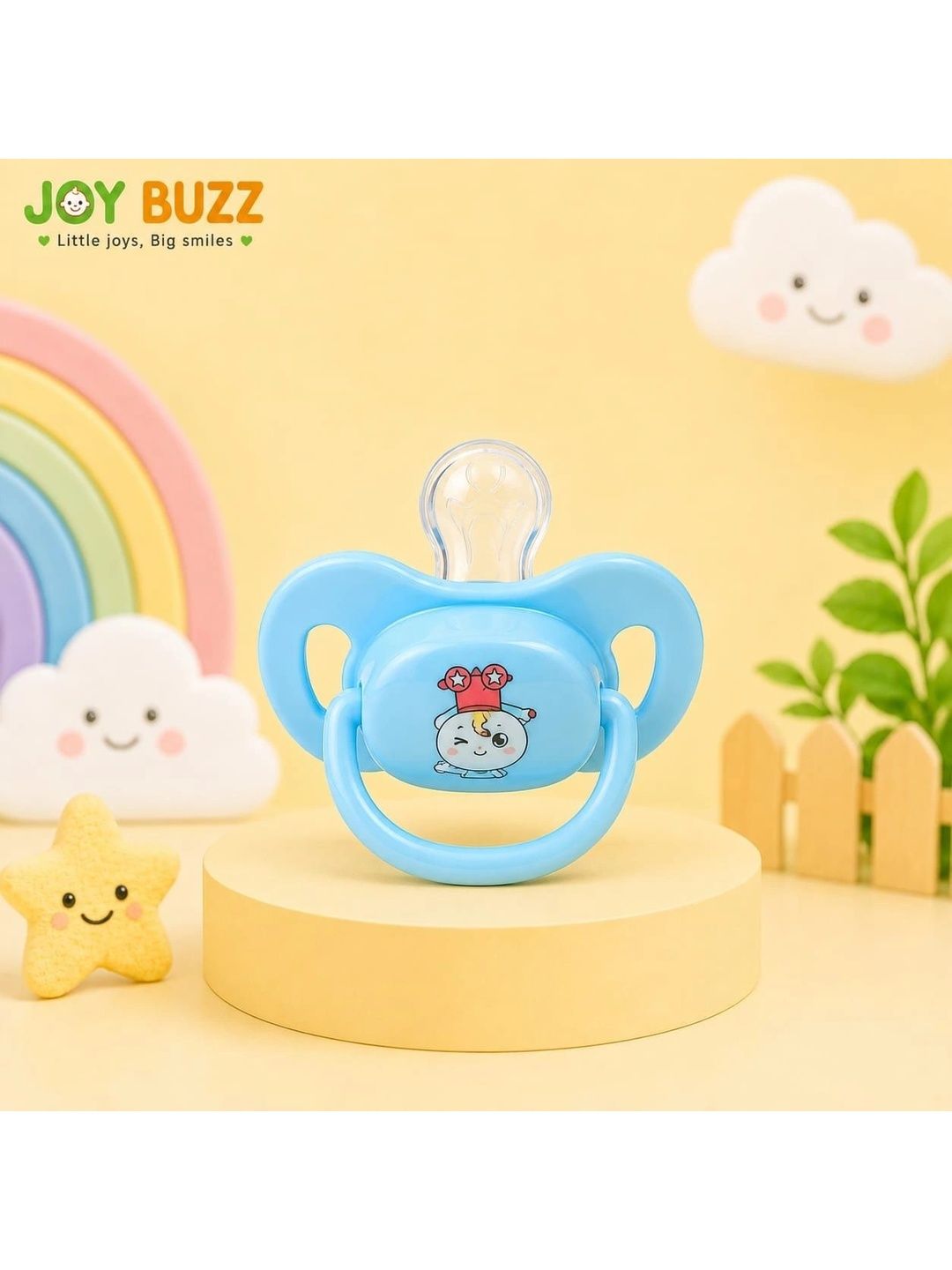 Joy Buzz Infants Transparent BPA-Free Soft Fruit Pacifier Style With Protective Cap-picture-45