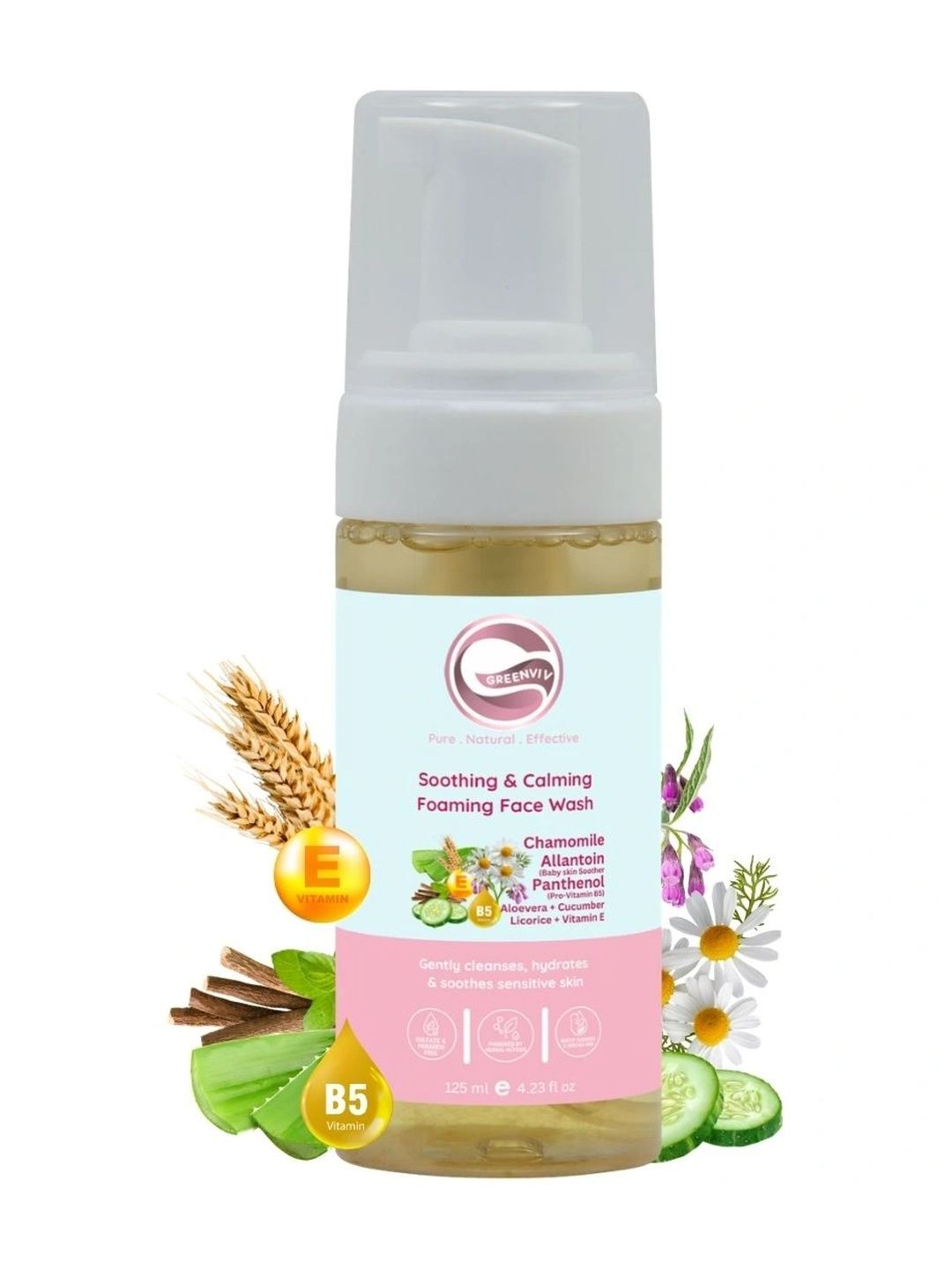 Greenviv Soothing & Calming Foaming Face Wash - 125 ml-picture-58