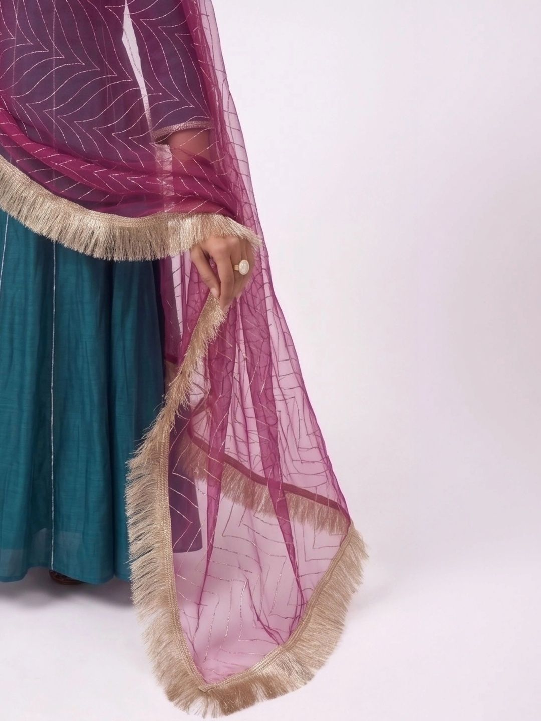 ANNI FASHION Ethnic Motifs Embroidered Dupatta with Zari-picture-15