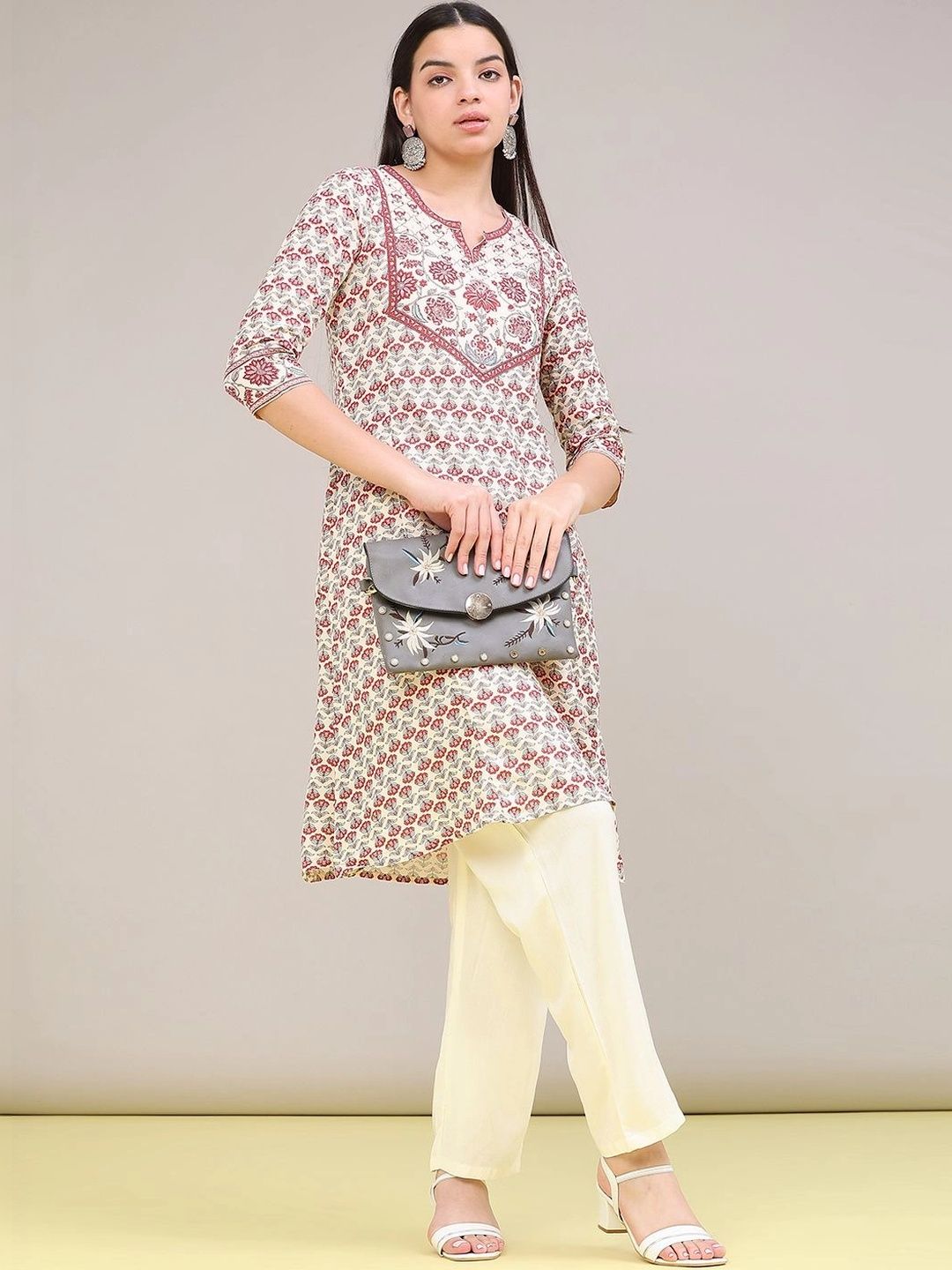 V-Mart Women Floral Printed Kurta-image-19