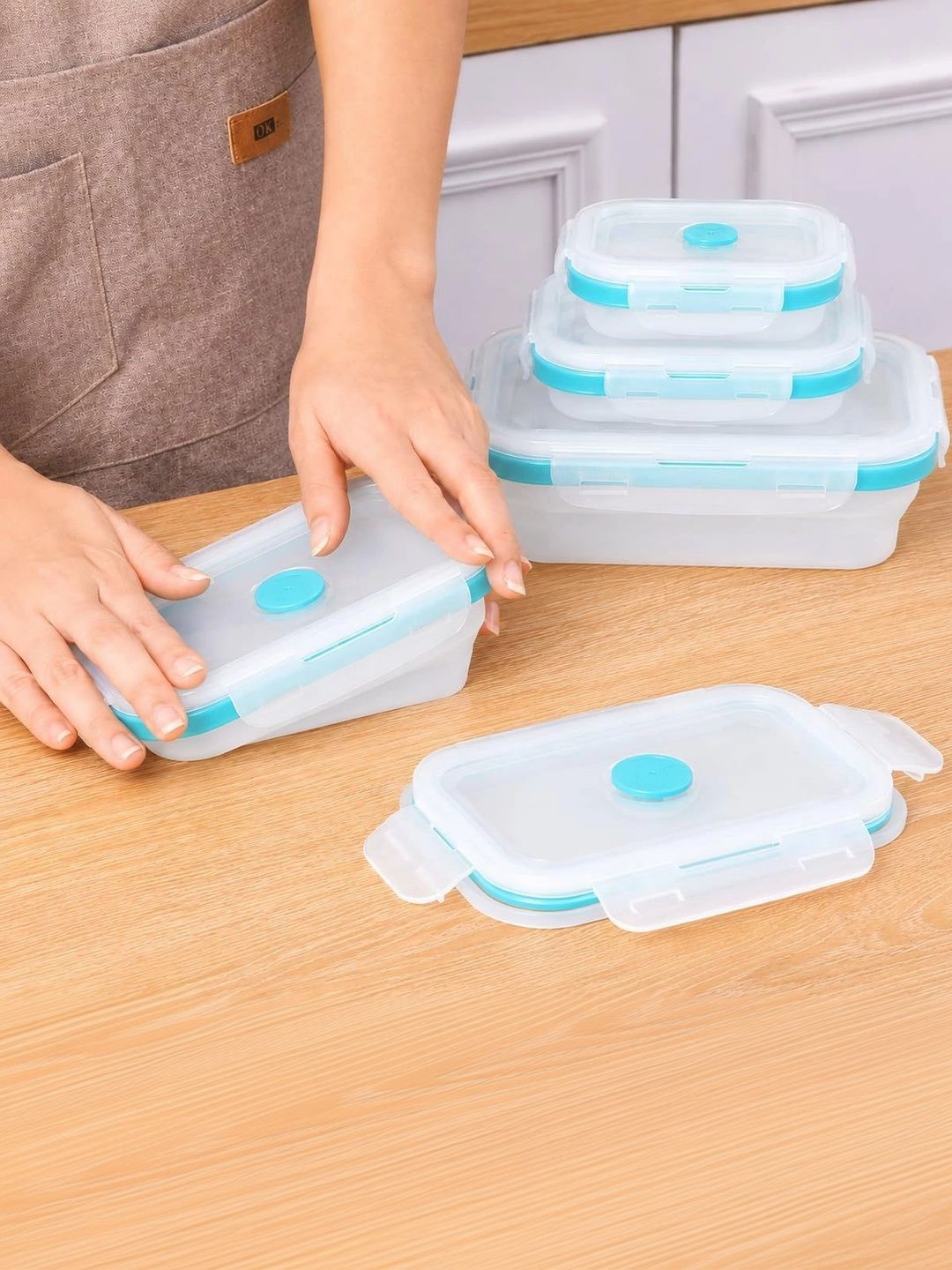 SAGEWARE Blue 2026 Silicone Dishwasher and Microwave Safe Fridge Container-picture-28