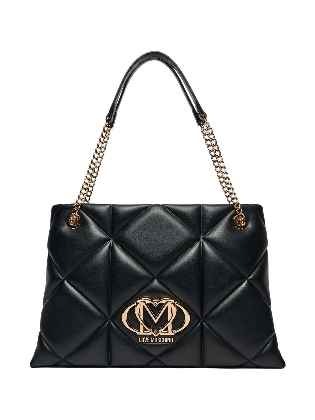 LOVE MOSCHINO PU Structured Tote Bag with Quilted-image-38