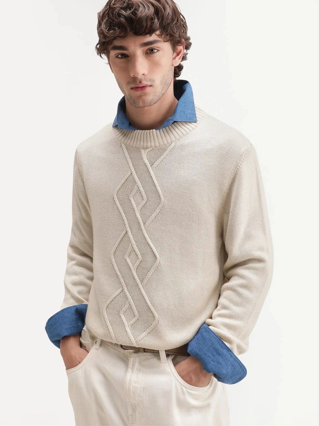 RARE RABBIT Men Striped Pullover-picture-18