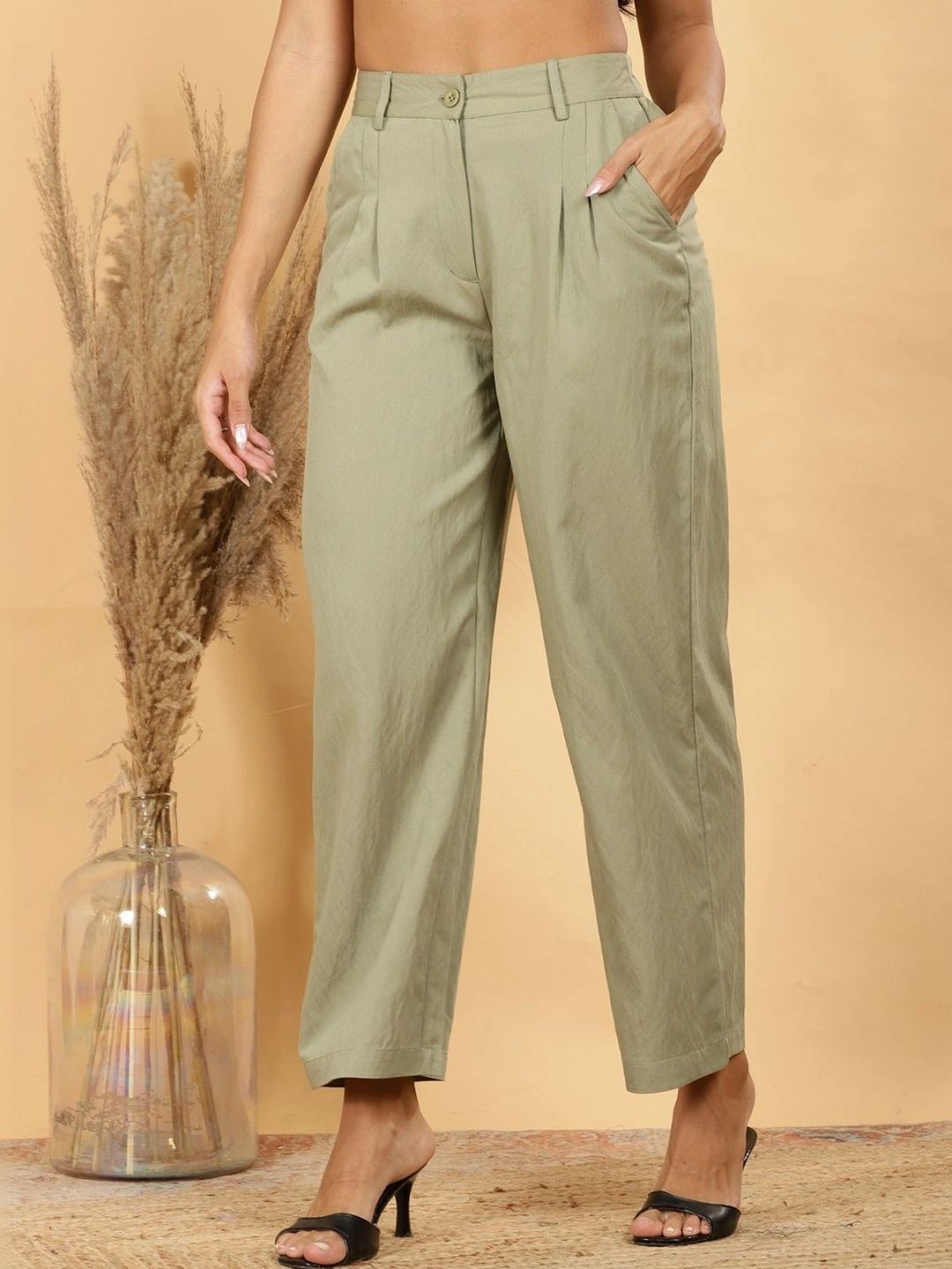 FUTURO Women Classic Loose Fit Trousers-picture-17