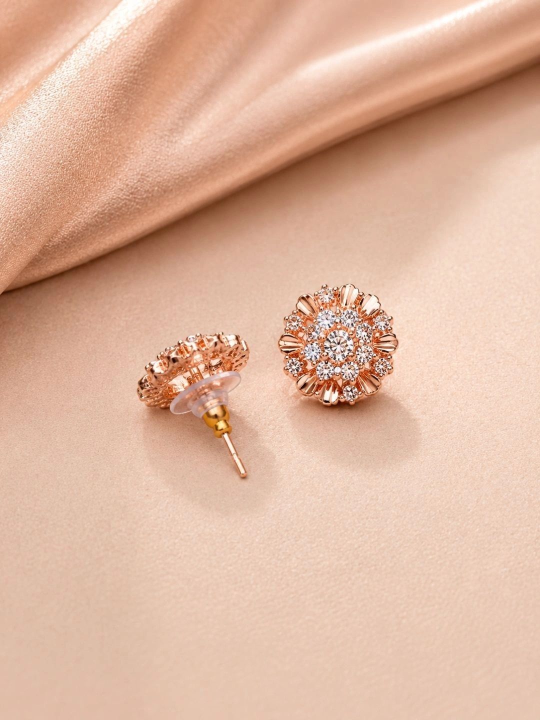 ZINU Floral Studs Earrings-image-25