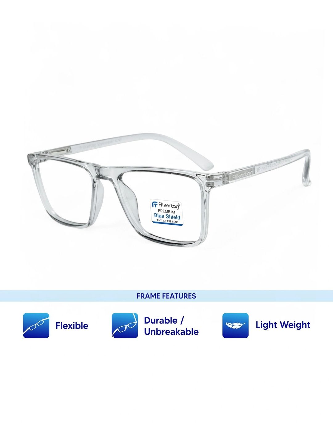 FLIKERTAG Unisex Full Rim Rectangle Frames-picture-22