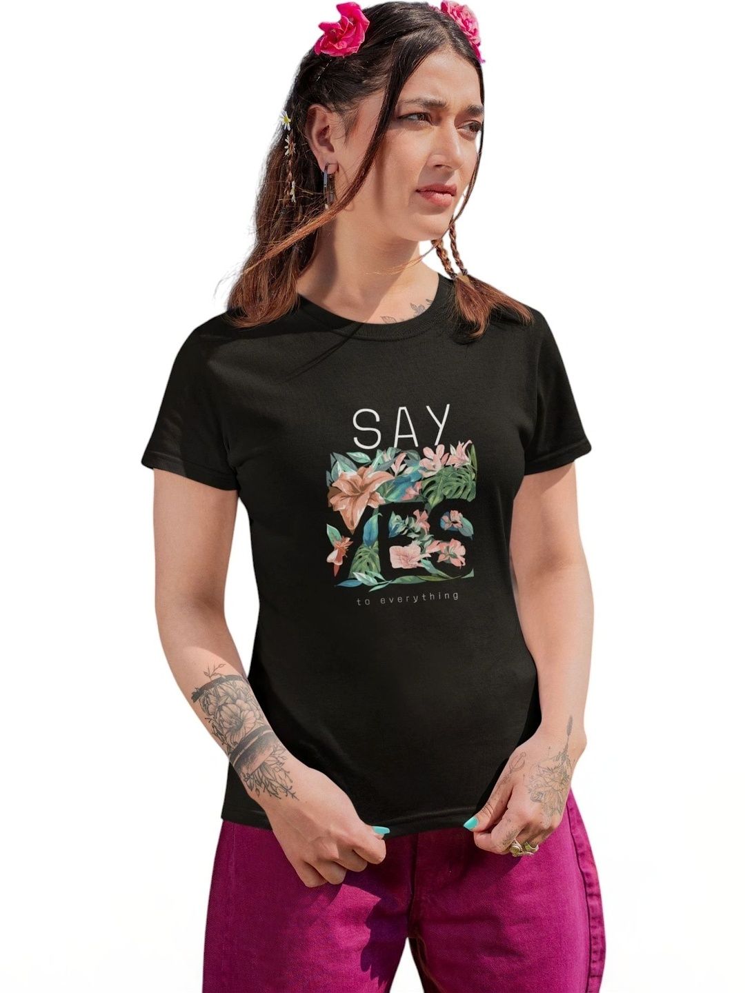 Elegantcrafts Tropical Print Tropical Cotton Top-picture-46