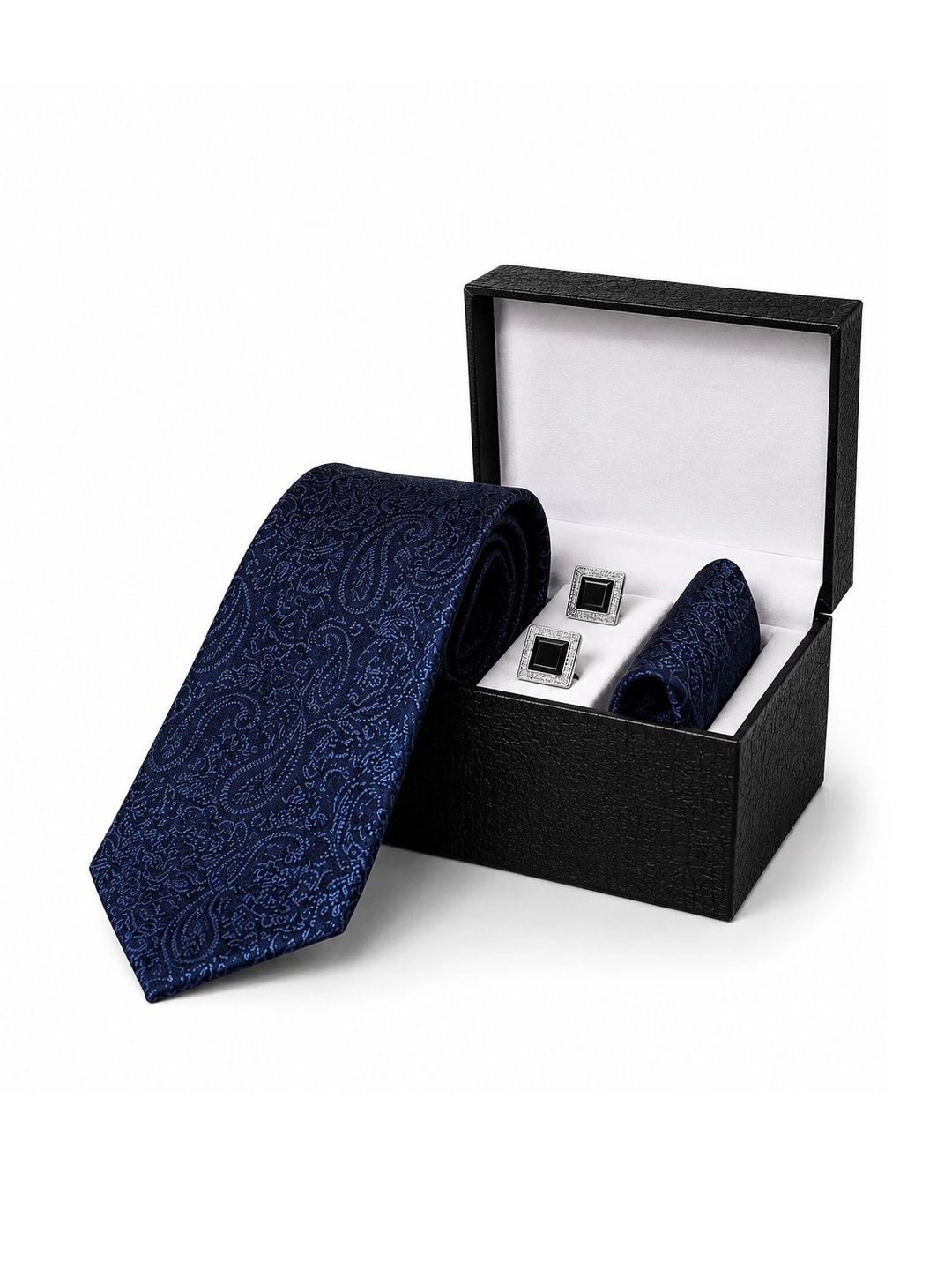 ZITTI Men Accessory Gift Set of Tie Cufflinks & Pocket Square-image-45