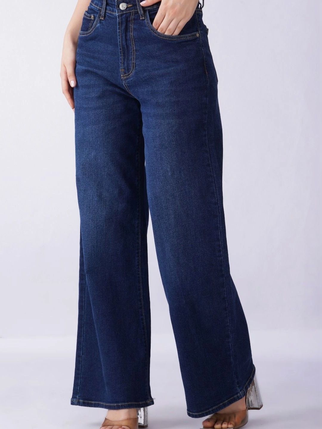 POSE CASUALS Women Wide Leg High-Rise Jeans-picture-29