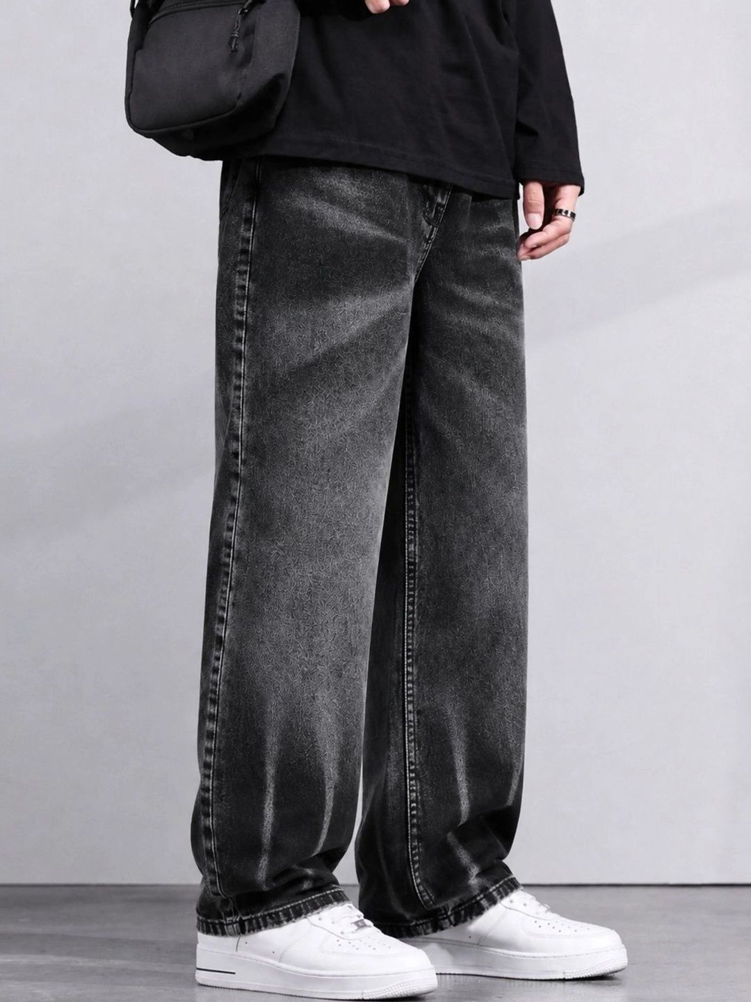 DENIM LIFE Men Classic Straight Fit Mid-Rise Stretchable Jeans-picture-12