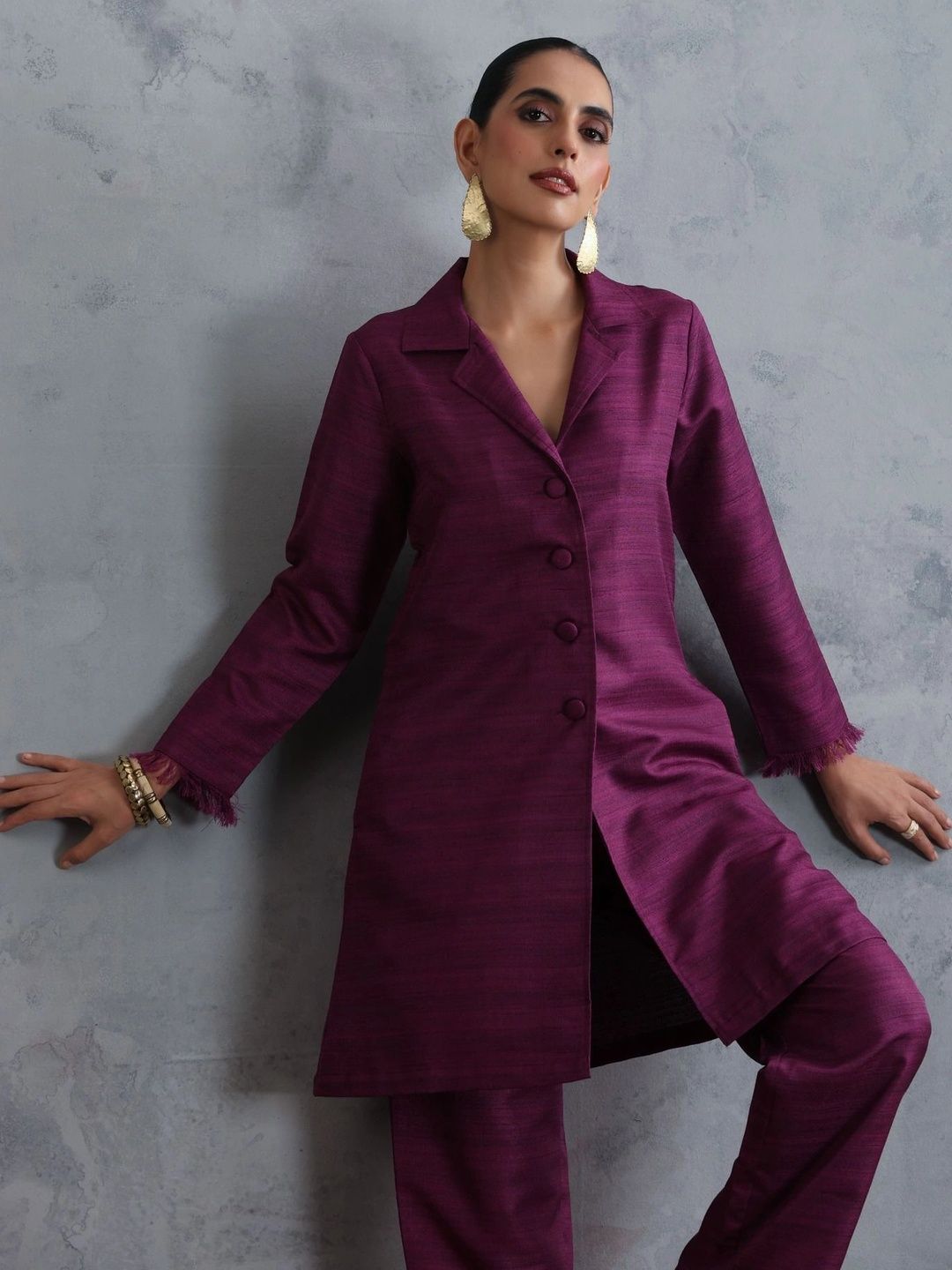 indy Raaga Women Regular Kurta with Trousers-picture-3