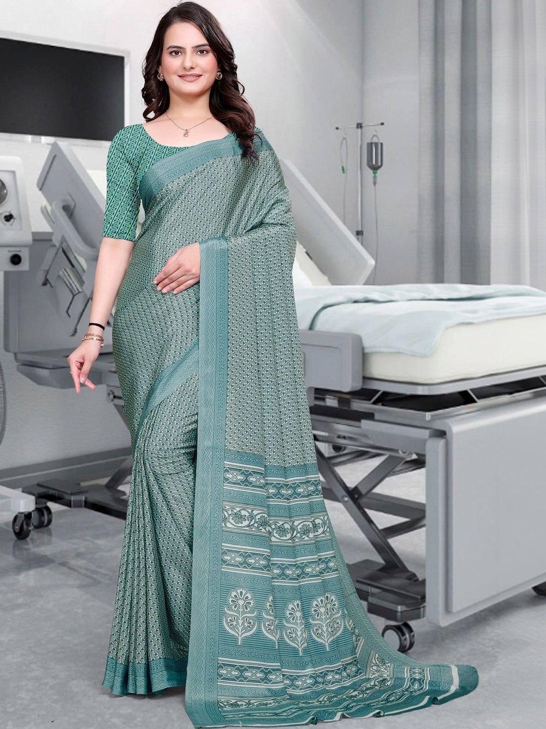 all about you Poly Crepe Designer Saree-picture-27