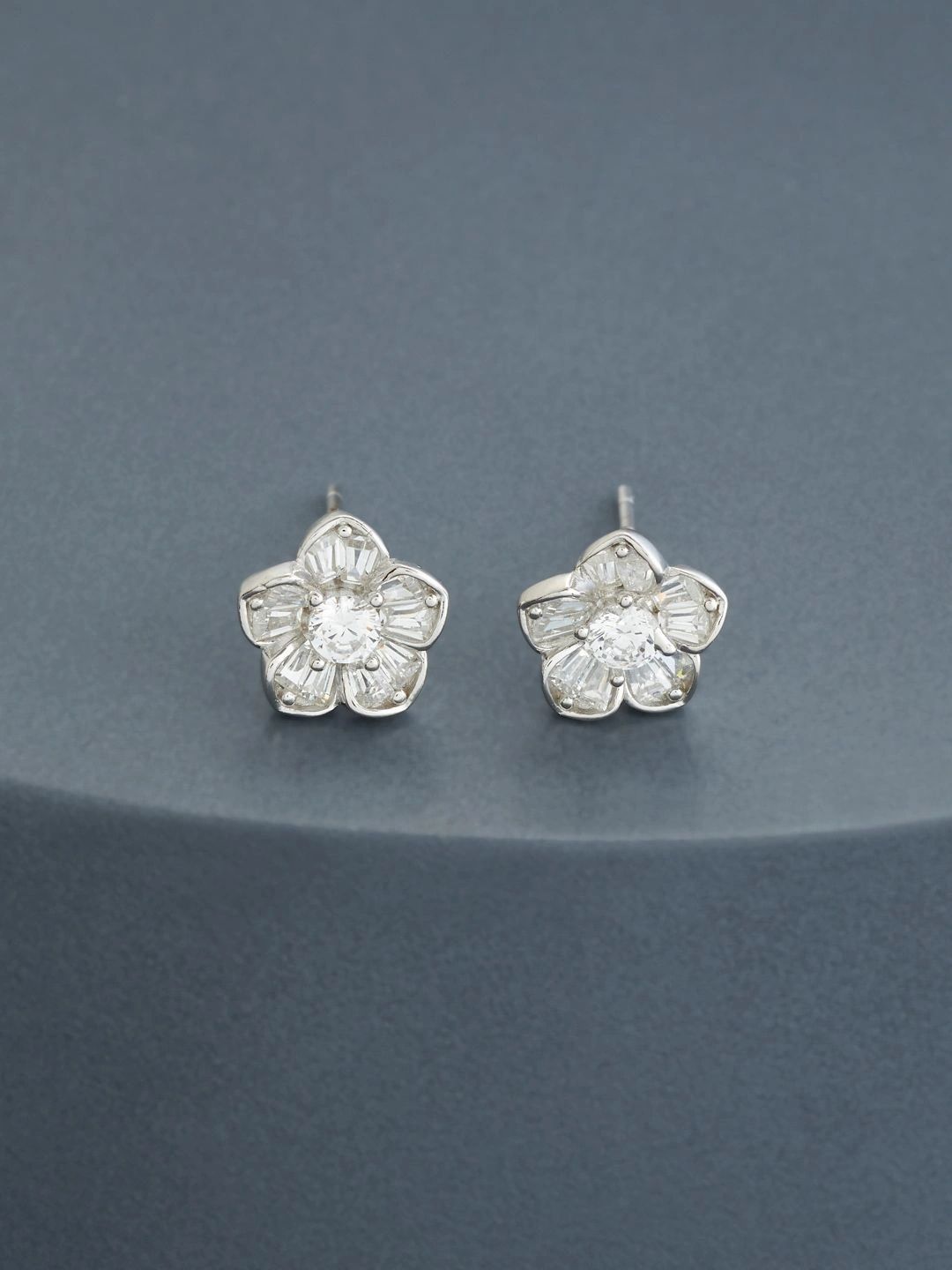 Kushal's Fashion Jewellery Floral Studs Earrings-picture-13