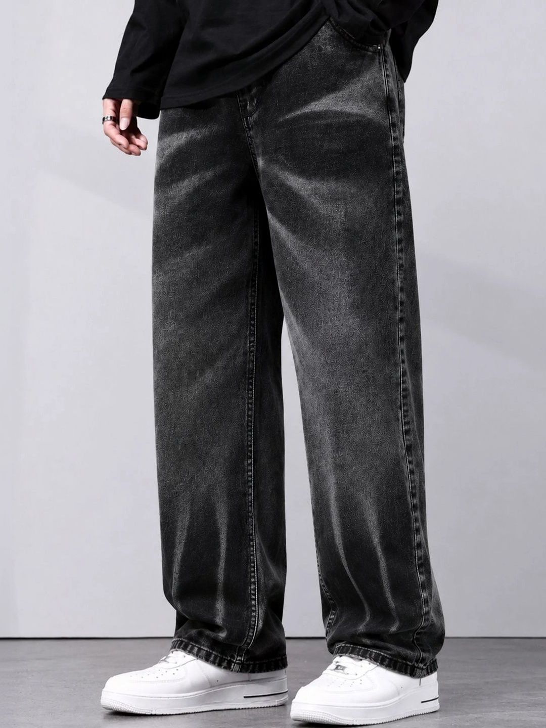 DENIM LIFE Men Classic Straight Fit Mid-Rise Stretchable Jeans-picture-26