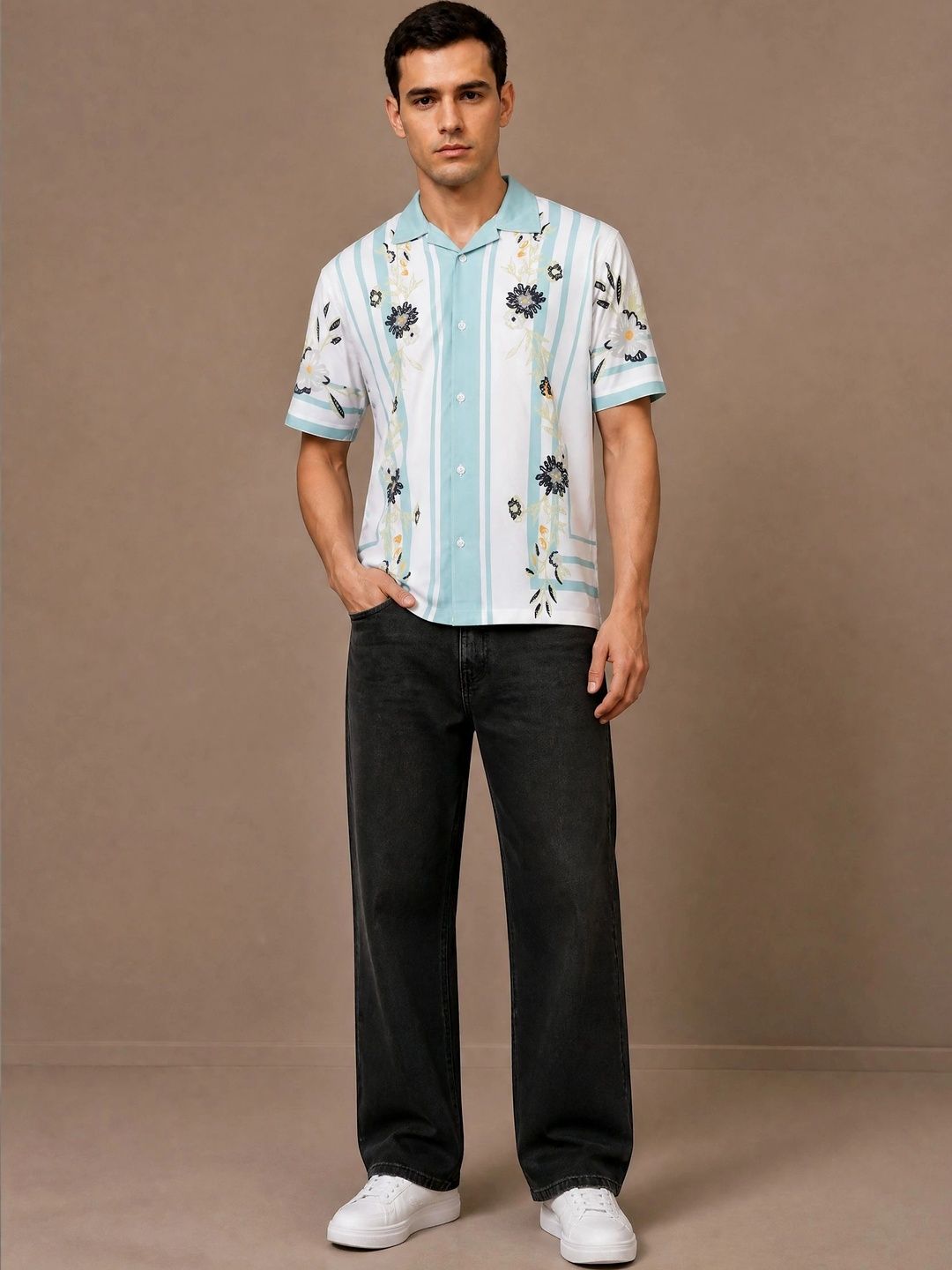 R.Code by The Roadster Life Co. Men Floral Printed Casual Shirt-picture-39