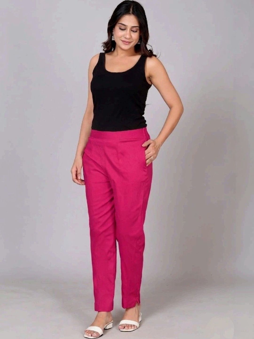 RIVNIX Women Smart High-Rise Trousers-picture-4