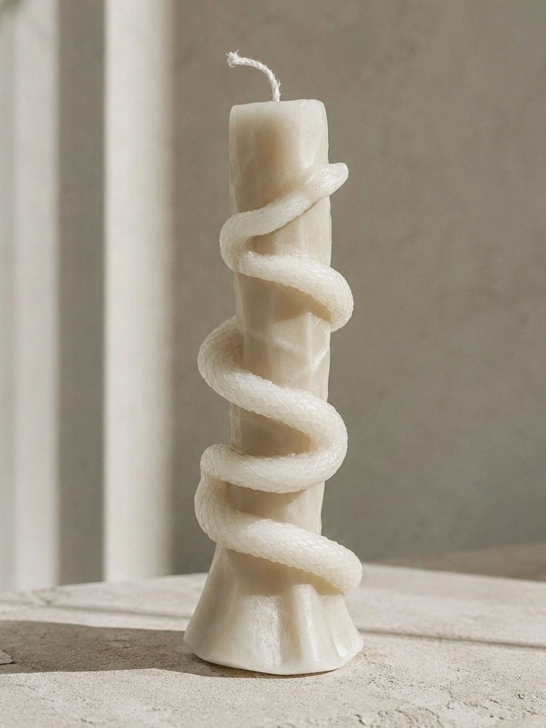 Grey Exim White 1 pieces Pillar Candle-picture-26