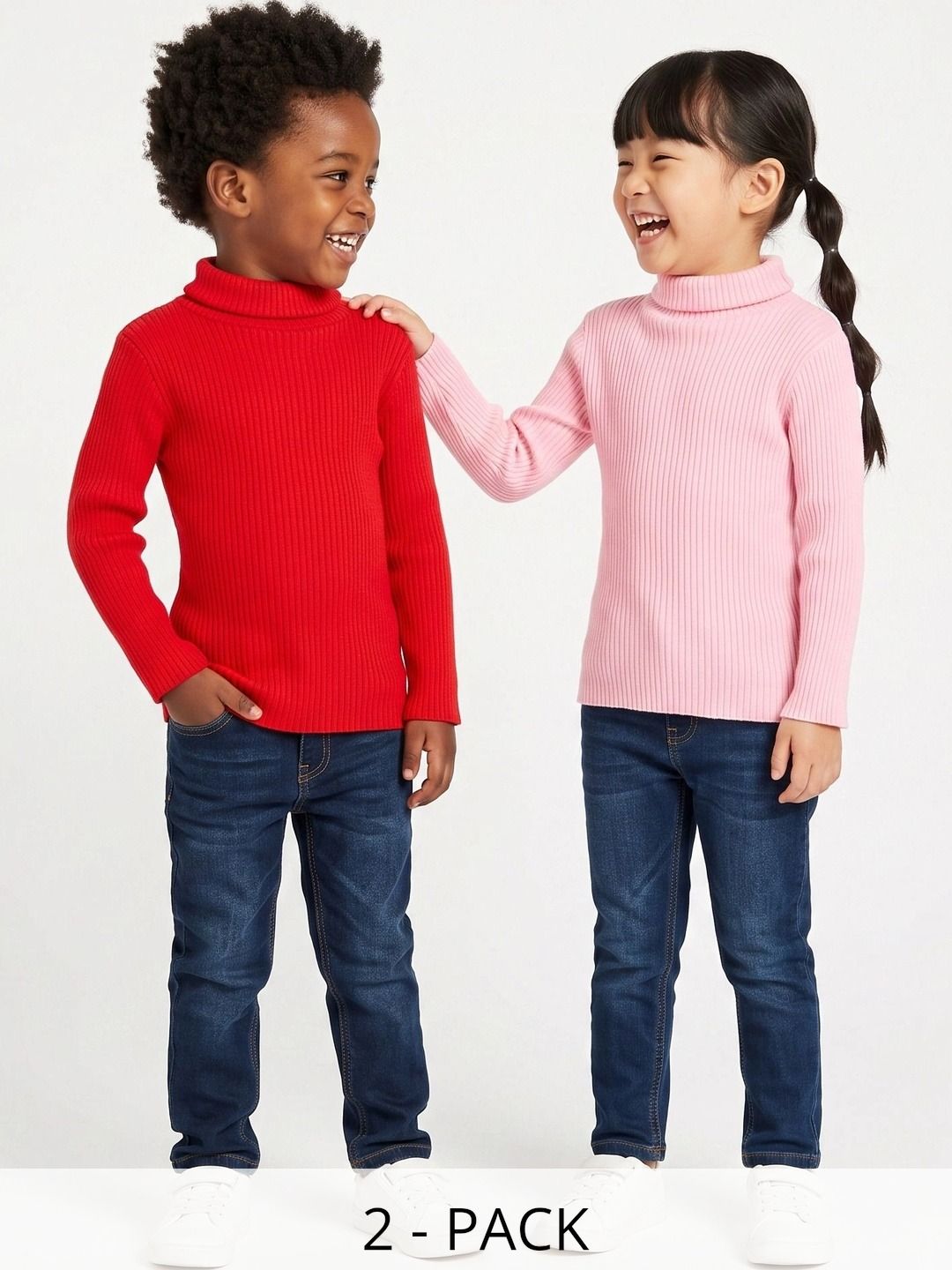 DESNUDA Unisex Kids Ribbed Woollen Pullover-picture-24