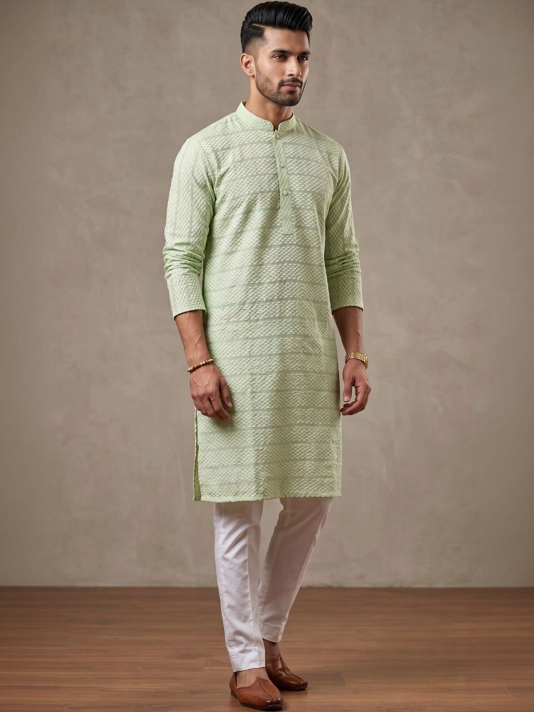 Anouk Men Embroidered Chikankari Kurta-picture-15