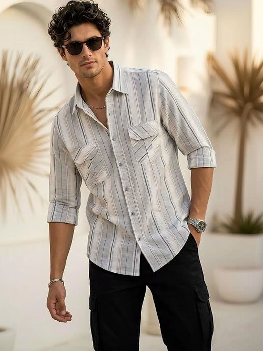 HAVELTON Men Striped Casual Shirt-picture-53