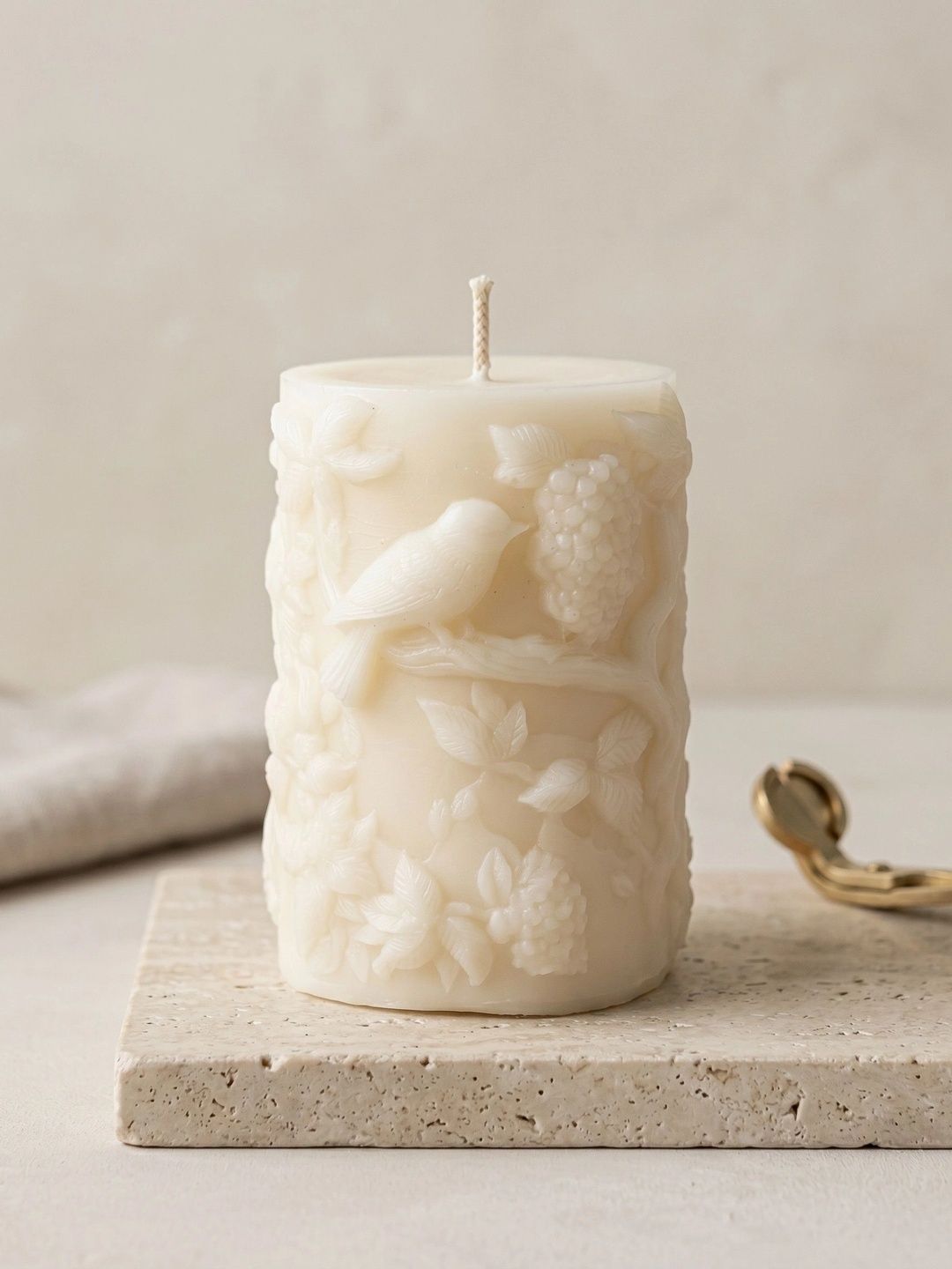 Grey Exim White 1 pieces Pillar Candle-picture-19
