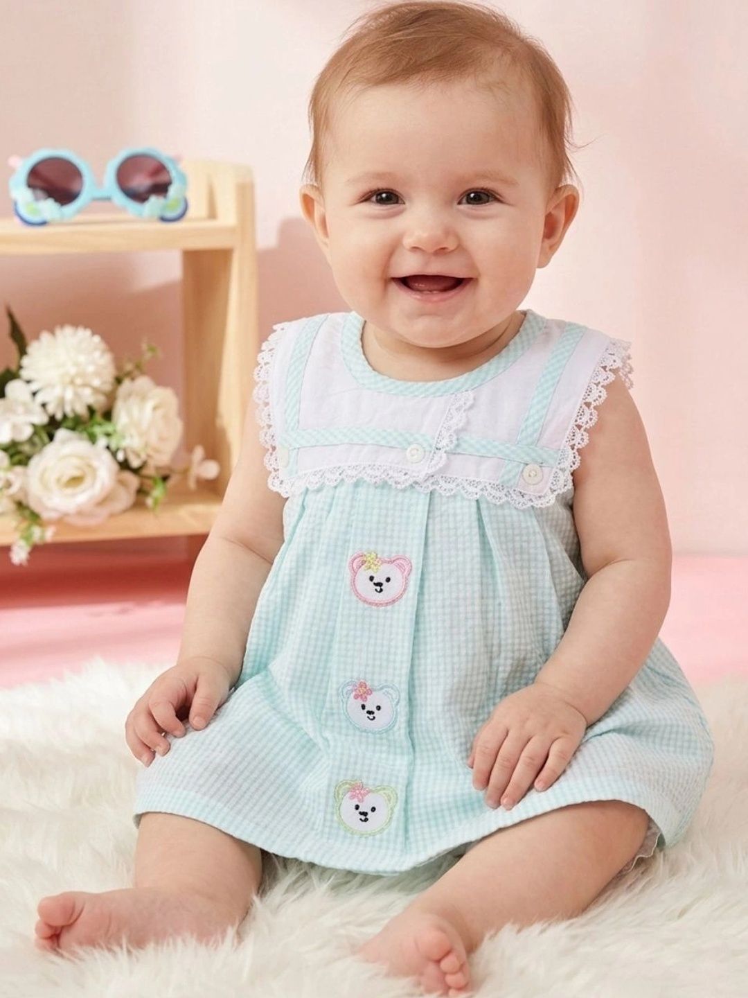 V-Mart Checked A-Line Dress-picture-58