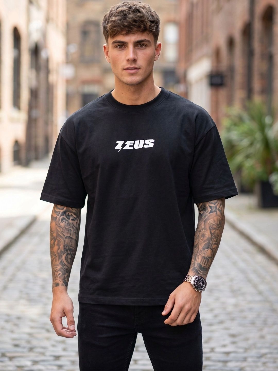 HERE&NOW Men Brand Logo Printed T-shirt-picture-56