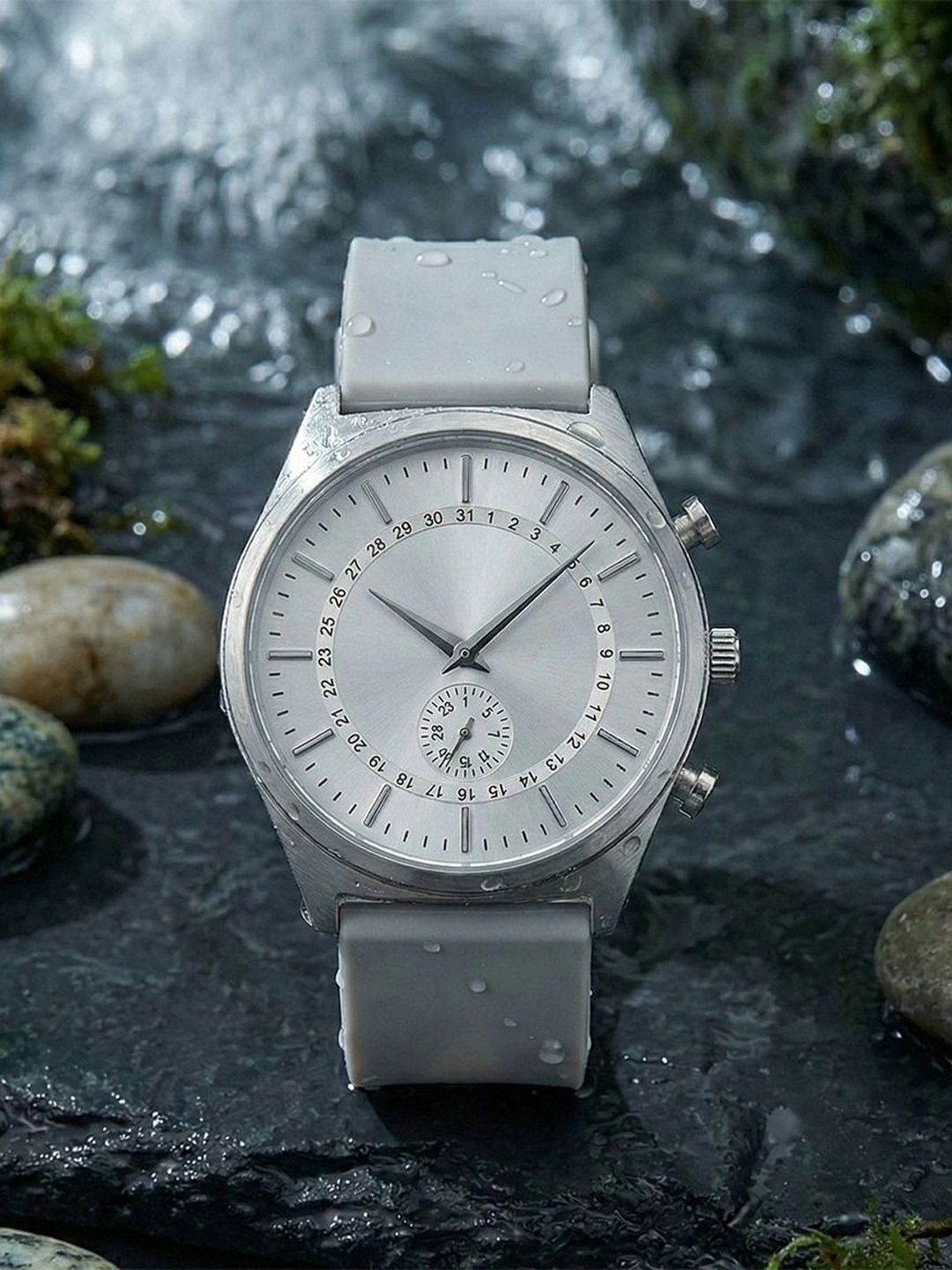 TREX Men Brass Dial & Stainless Steel Straps Analogue Date Aperture Watch MT-912-picture-26