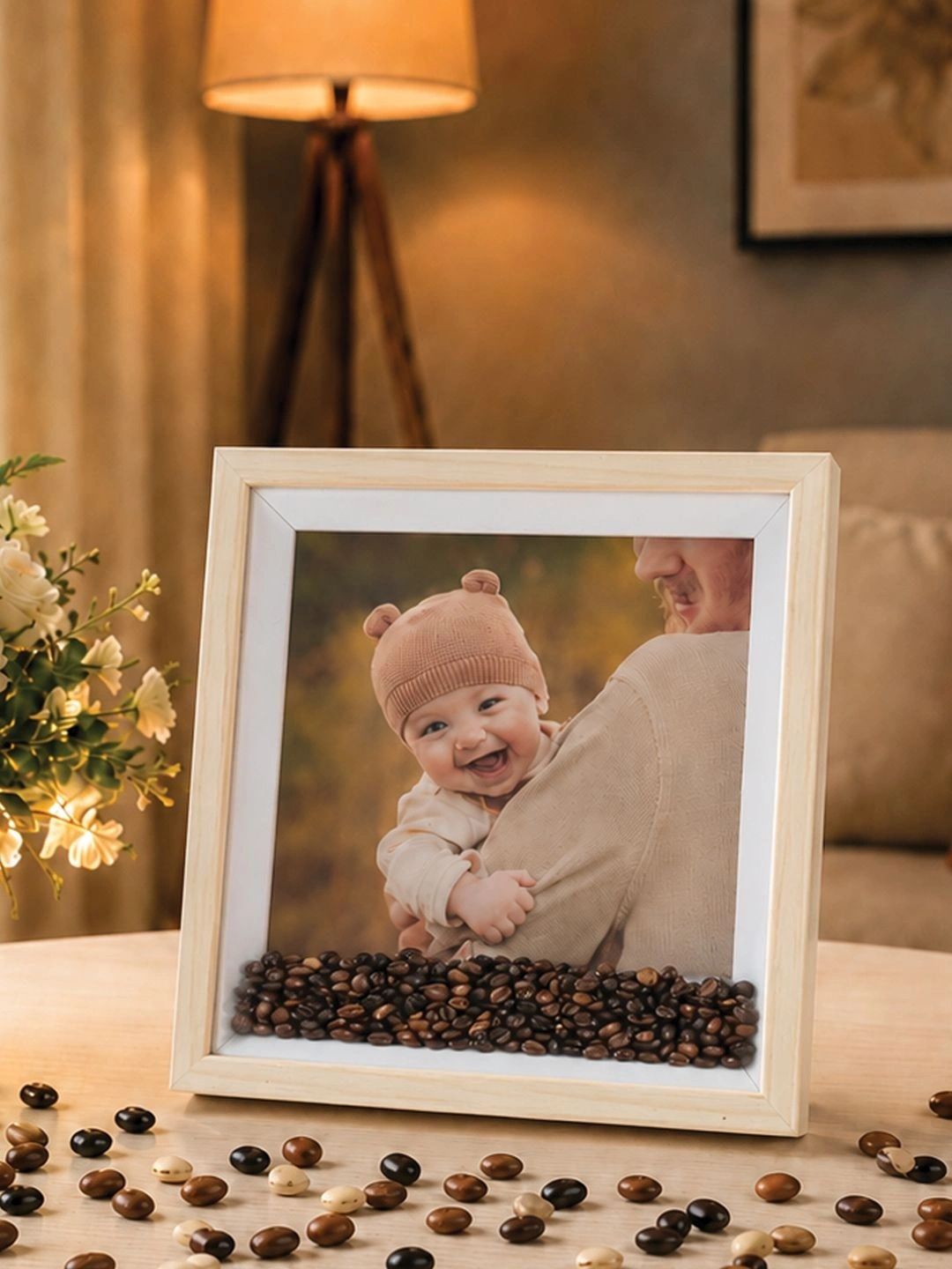 Art Street Beige 1 Pieces Wood Table Photo Frames-picture-56