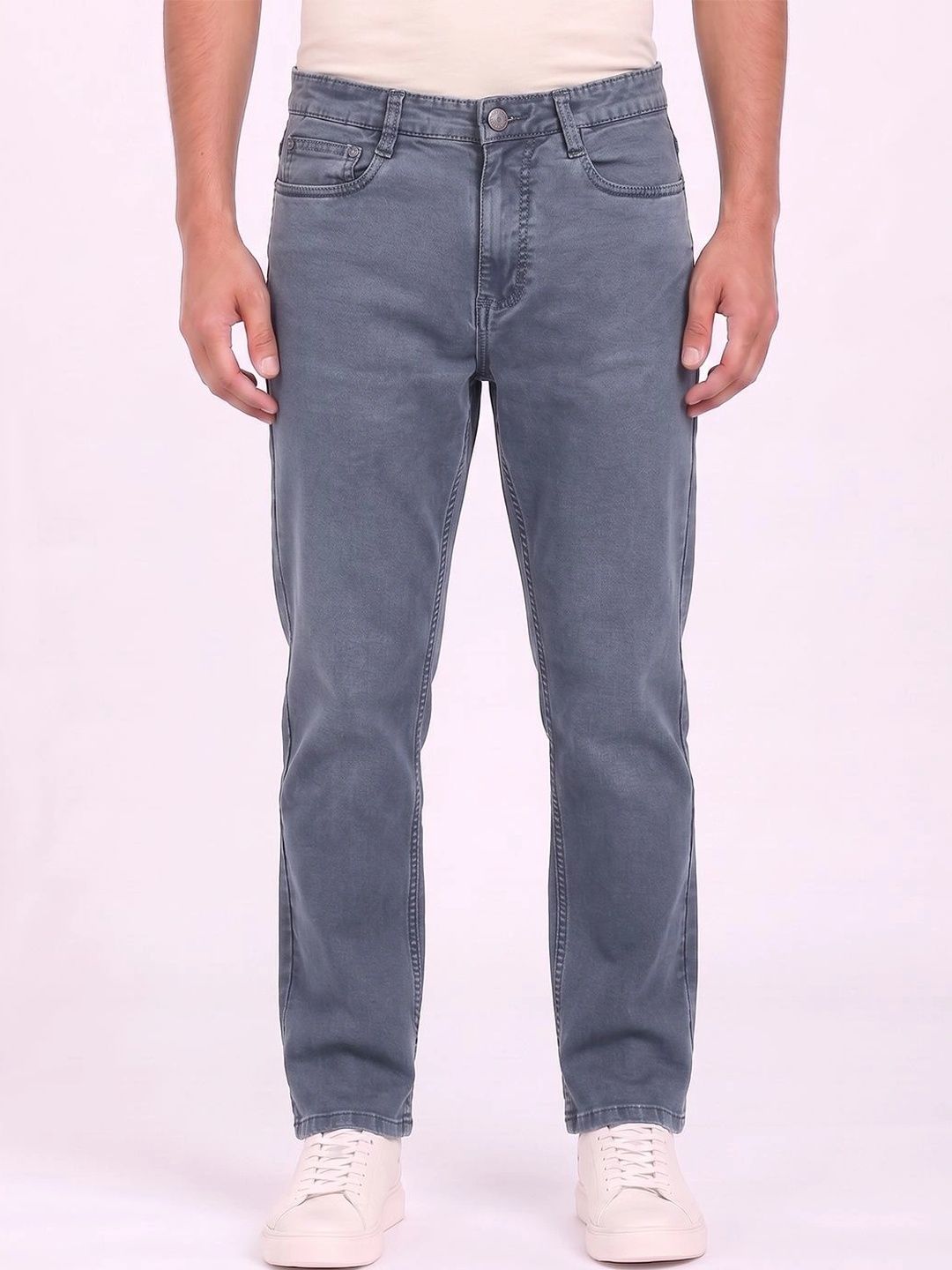 THUNDER JEANS Men Regular Fit Mid-Rise Stretchable Jeans-picture-14