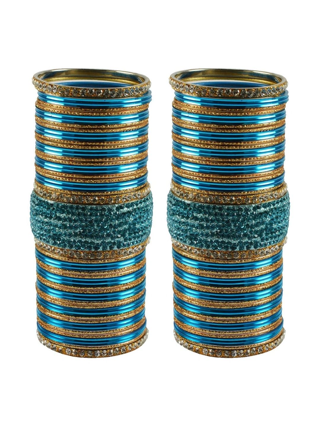 MAYA FASHION Stone Studded & Beaded Bangle-image-33