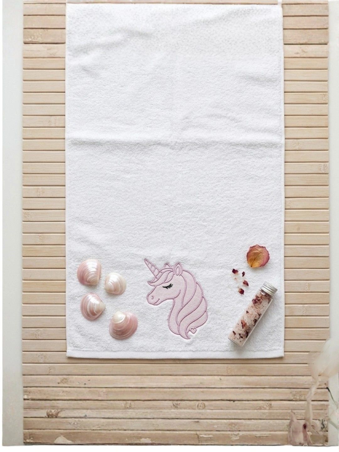 Datch Kids White Embroidered Cotton 200-GSM Hand Towels-picture-20