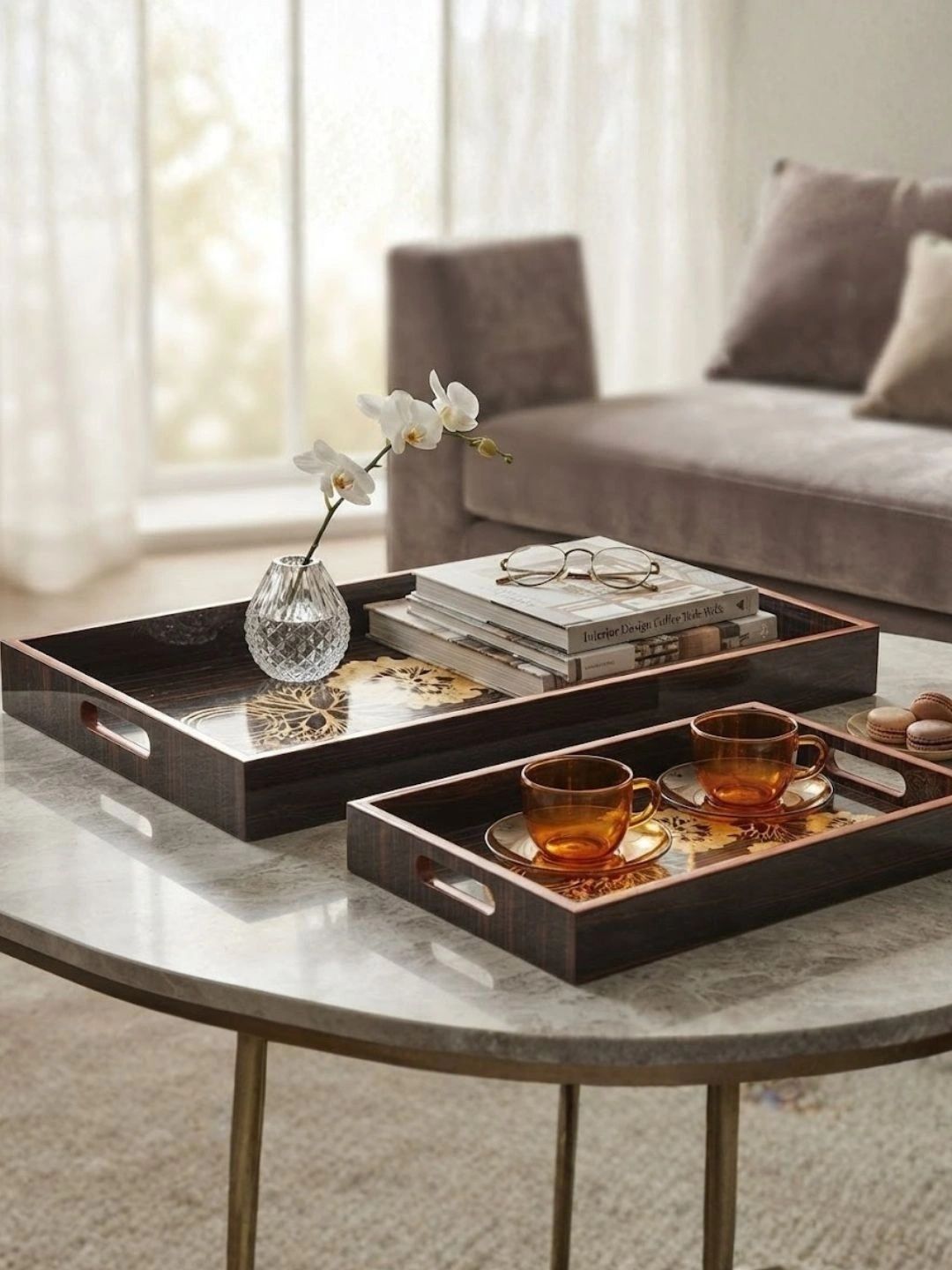 THE HOME CO. Brown 2026 Wood Serving Tray-picture-10