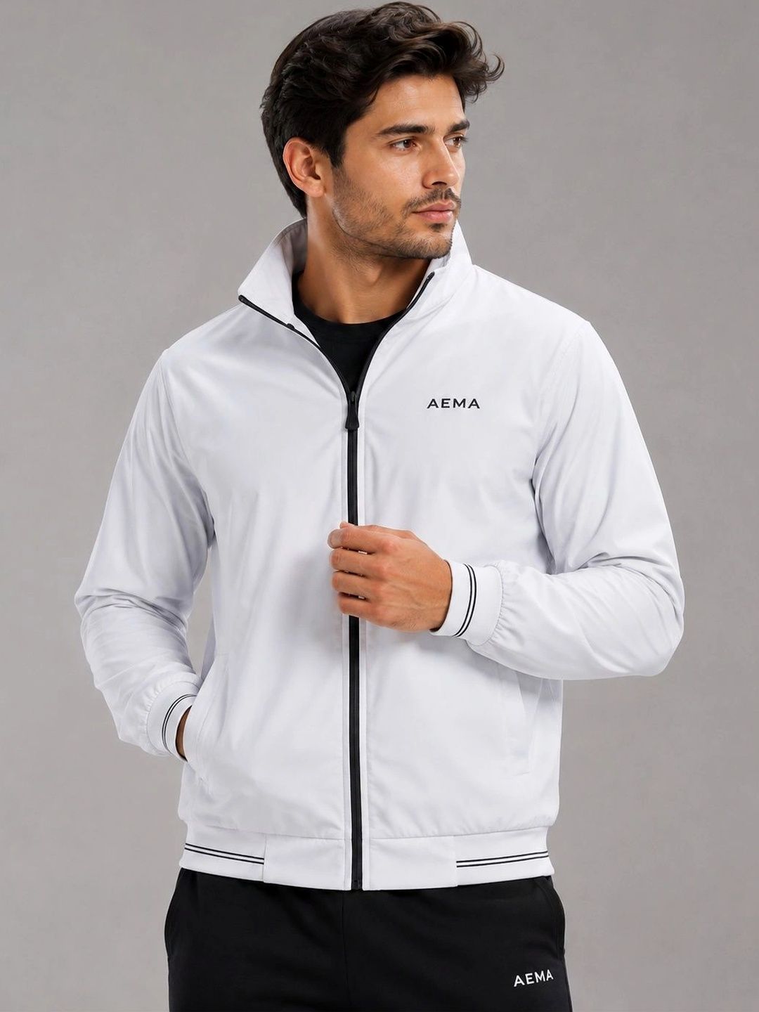 AEMA Men Lightweight Training or Gym Sporty Jacket-picture-42