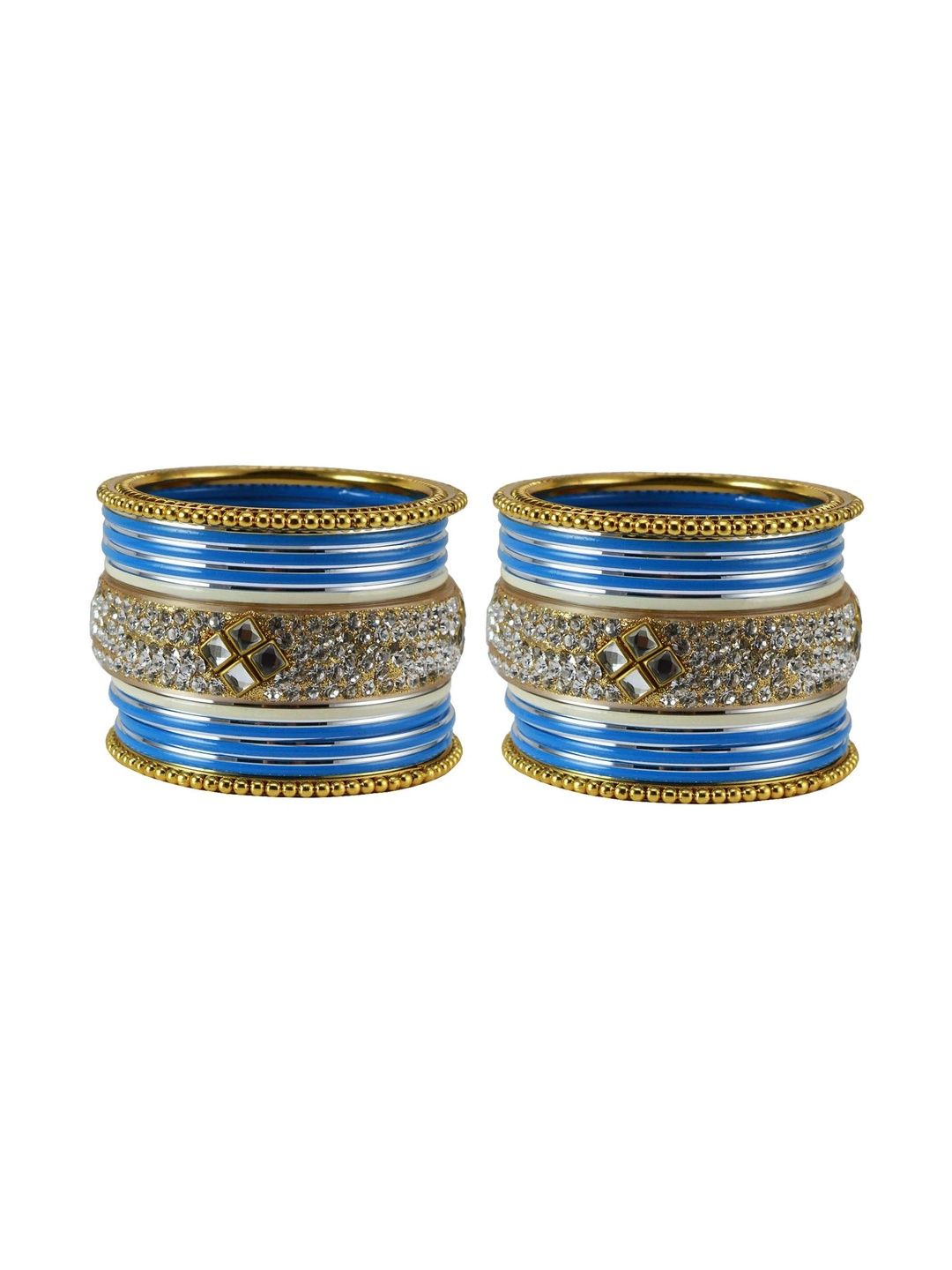 MAYA FASHION Stone Studded & Beaded Bangle-image-36