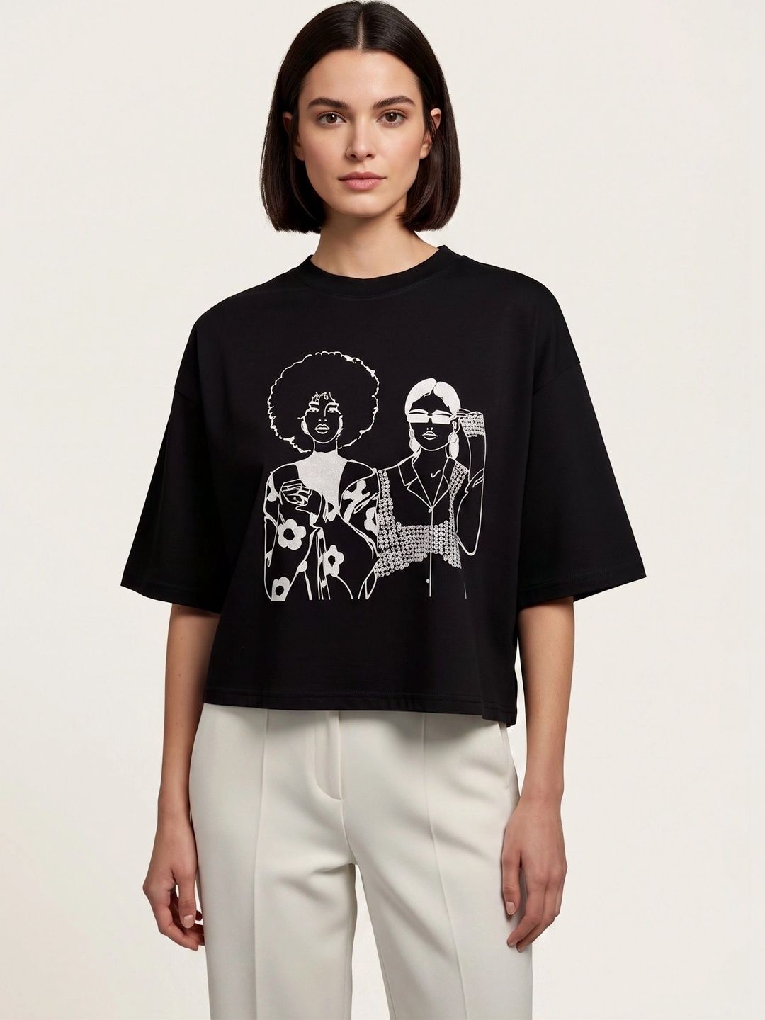 Neet Print Top-picture-45
