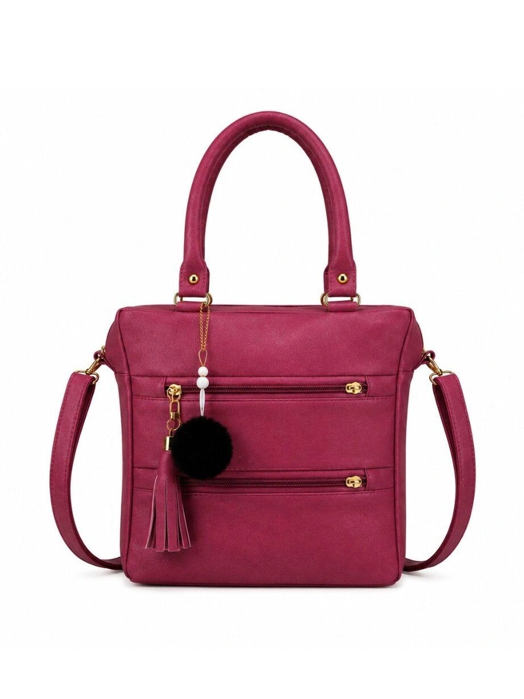TURBOMAX PU Shoulder Bag with Tasselled-picture-35