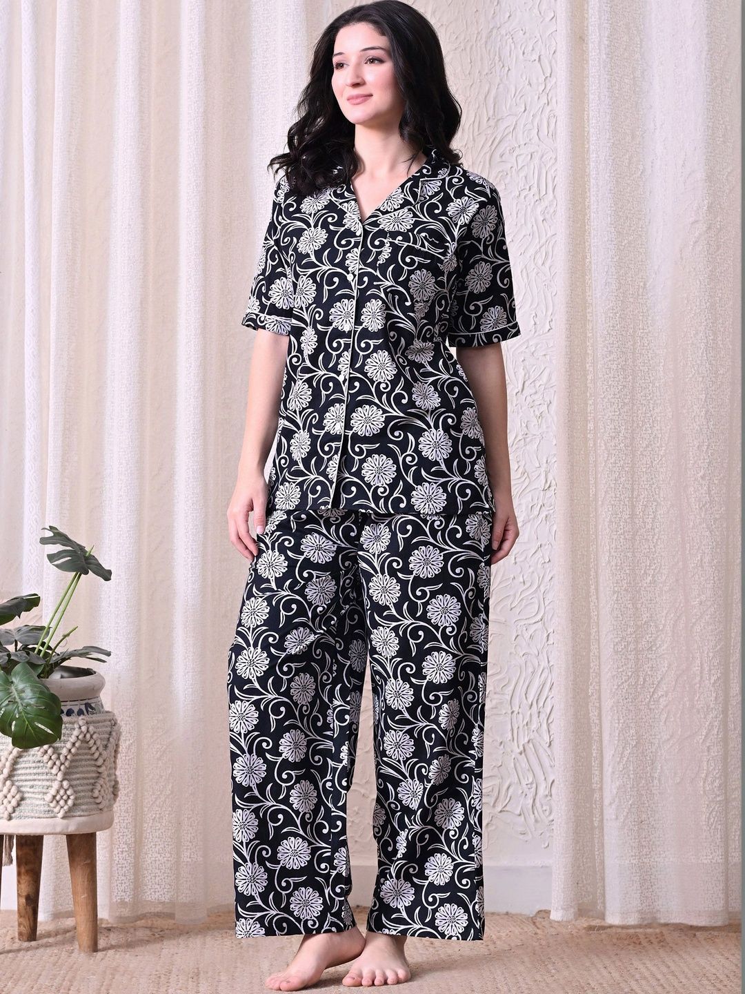 Khavas creations Women Printed Night suit-picture-54