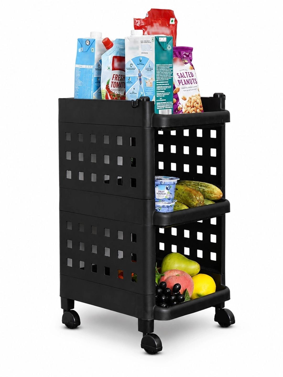 Naayaab Craft Black Set of 1 Portable Racks Organisers-picture-56