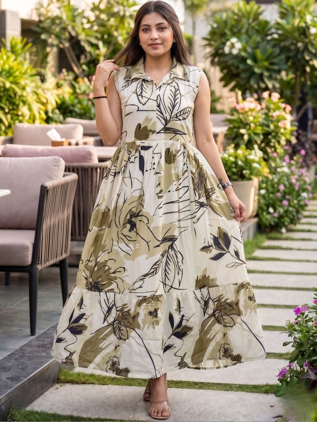 SZN Floral Print A-Line Maxi Dress-picture-28