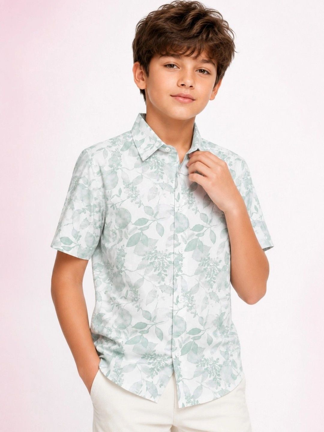 ZAKAR STYLE Boys Comfort Floral Printed Casual Shirt-image-39
