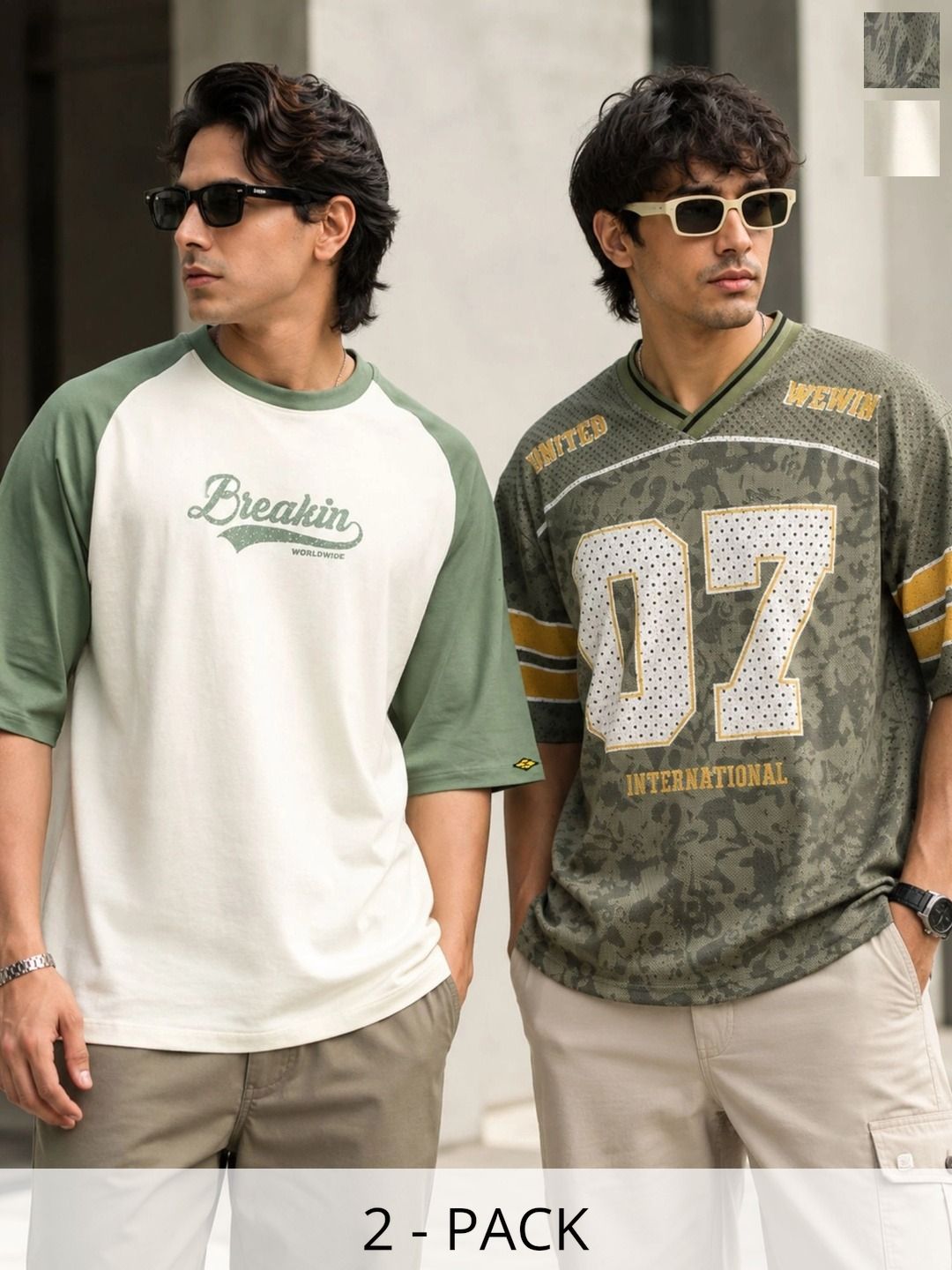 Maniac Men 2 Printed V-Neck T-shirt-image-15
