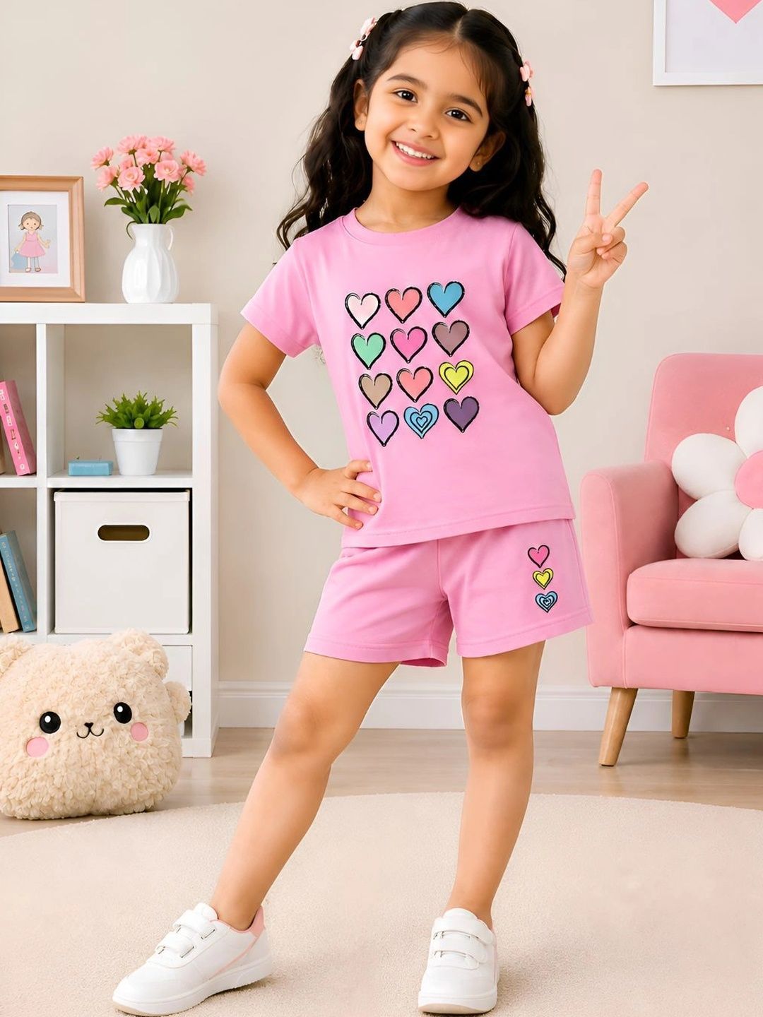 VP TEXX Boys Printed T-shirt with Shorts-image-33