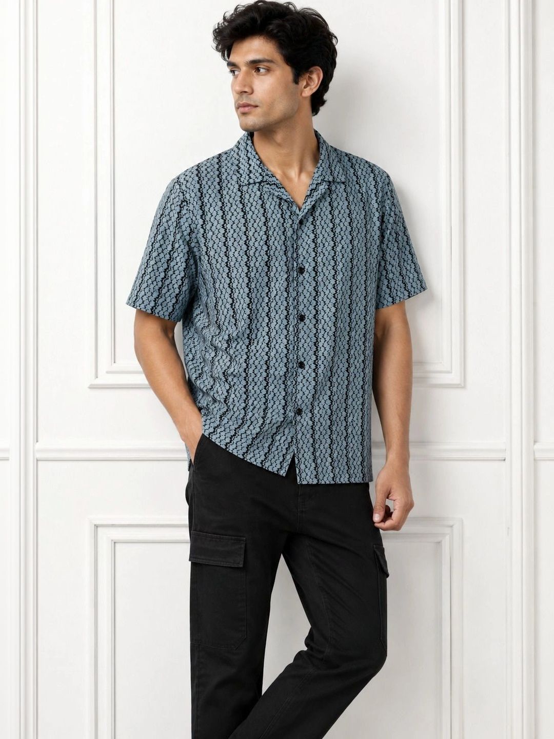 Moda Rapido Men Comfort Printed Casual Shirt-picture-39